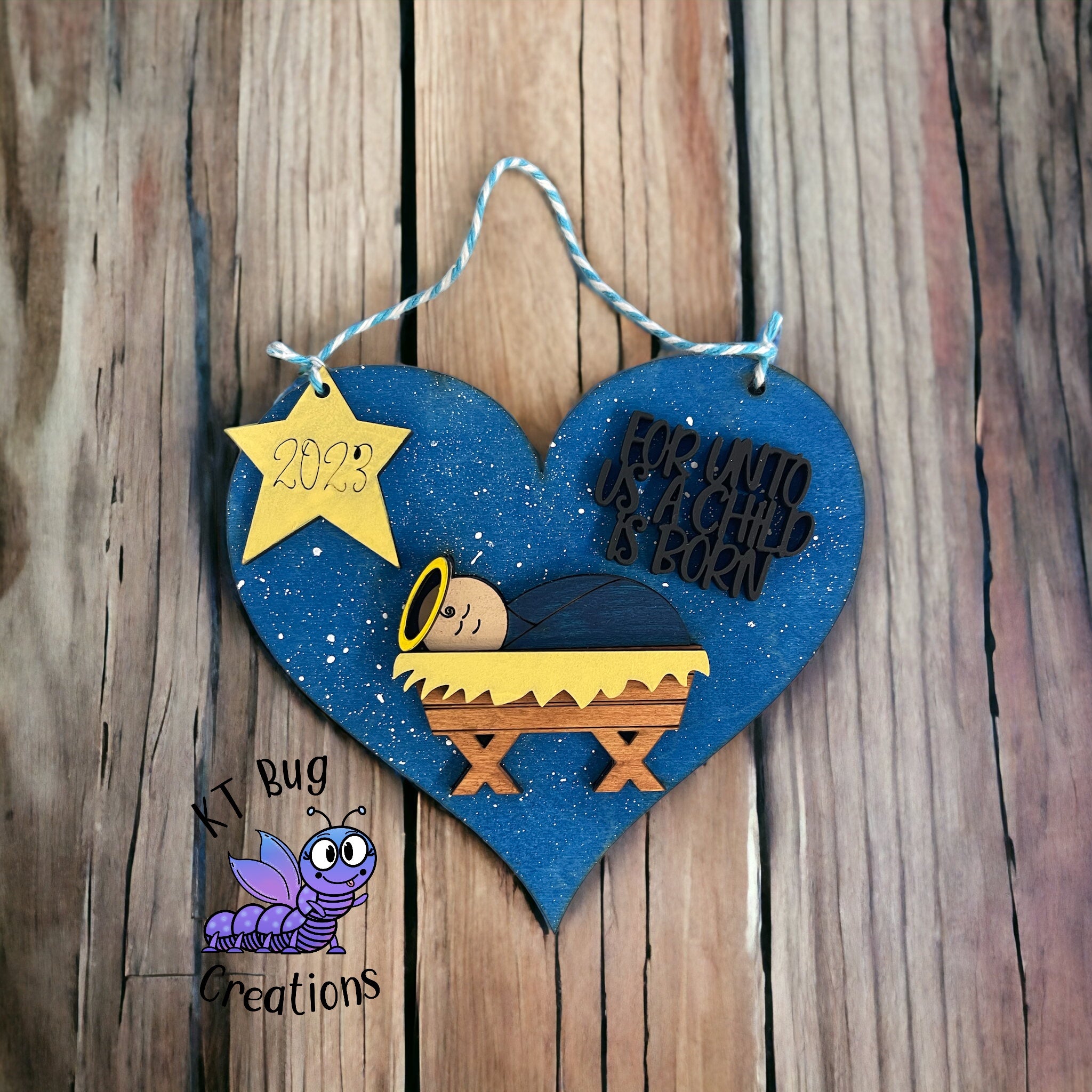 2023 Heart Nativity Ornament