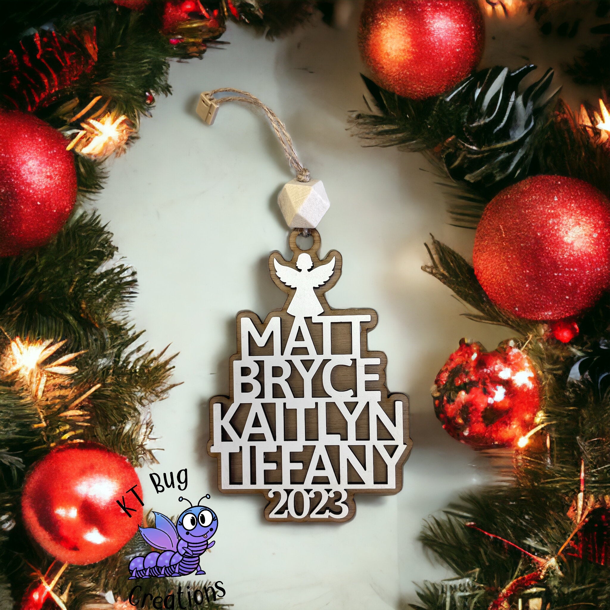 Personalized Family Names Ornament