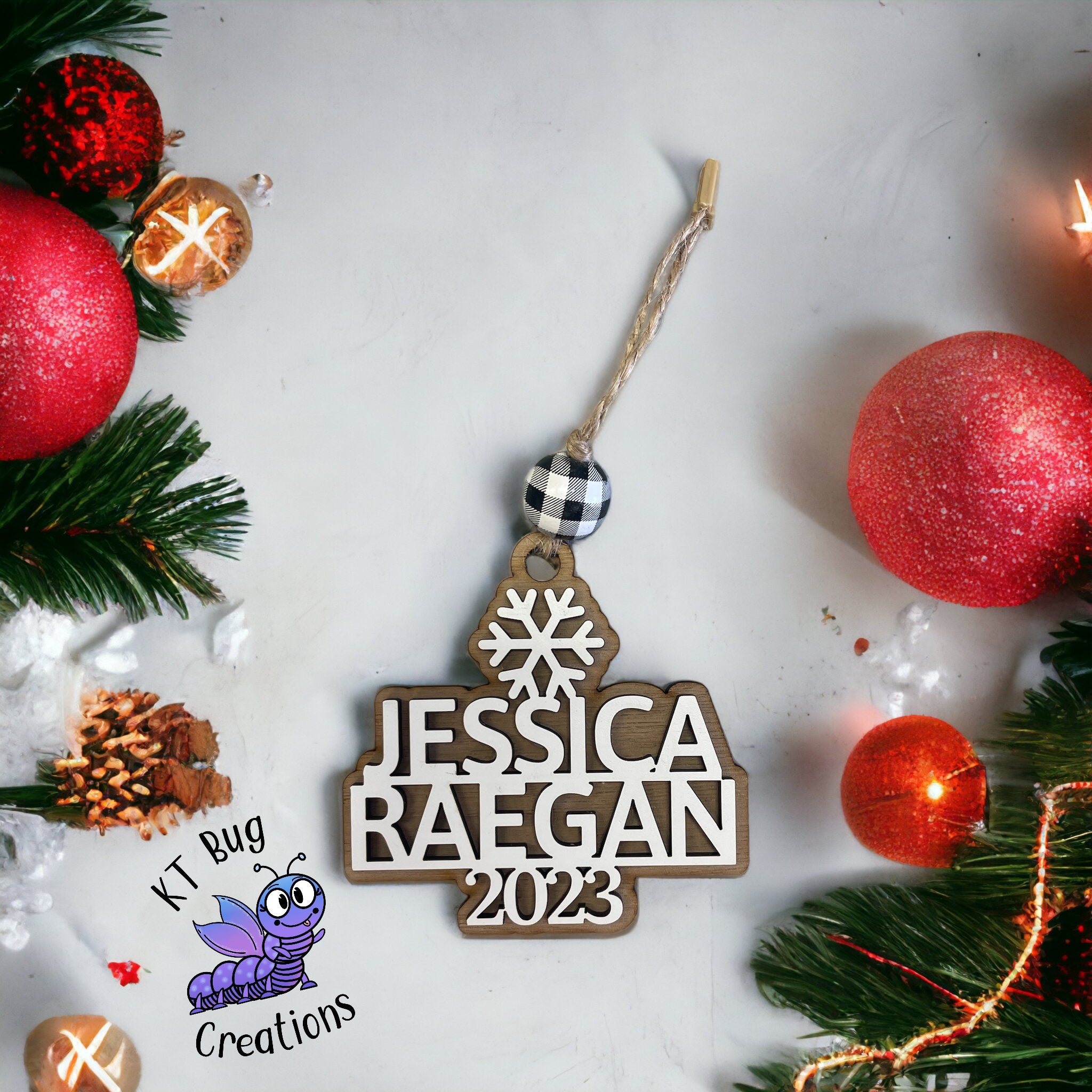 Personalized Family Names Ornament