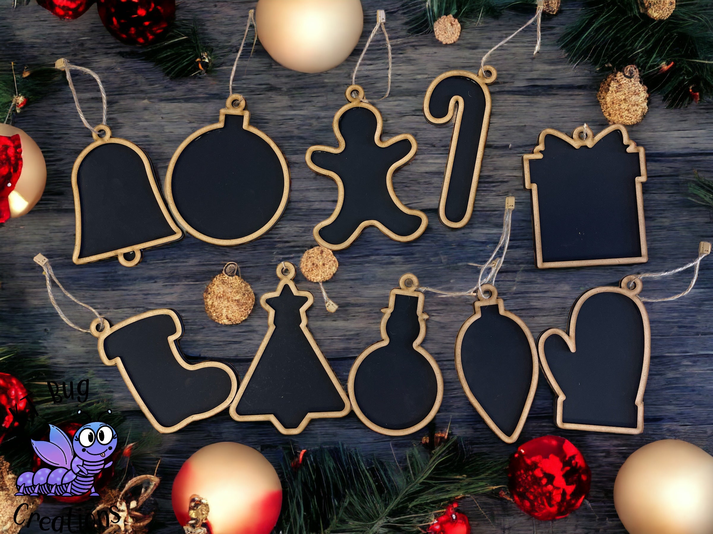 Scratch Paper Ornament Set