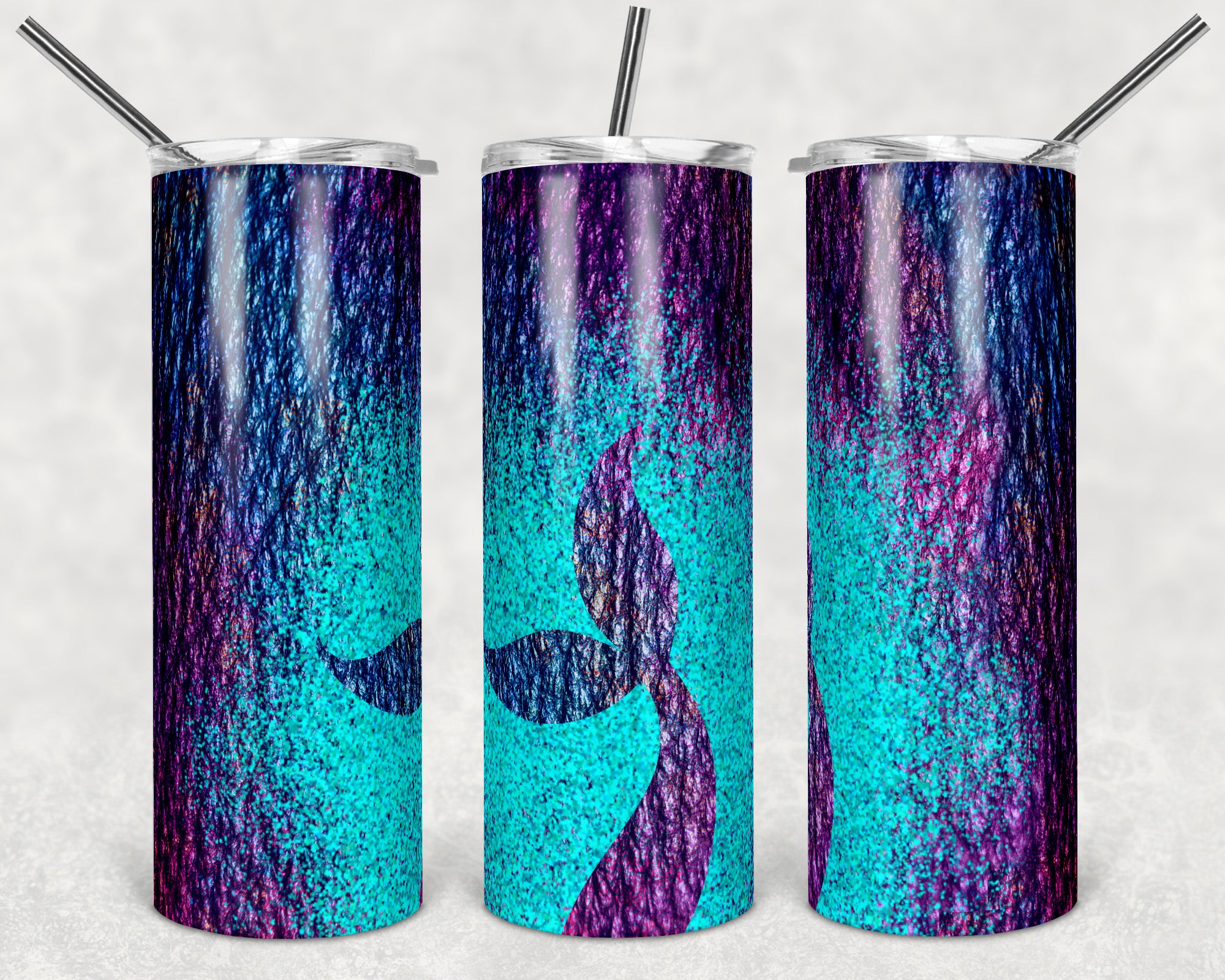 Mermaid Tail 20 oz Skinny Sublimation Tumbler