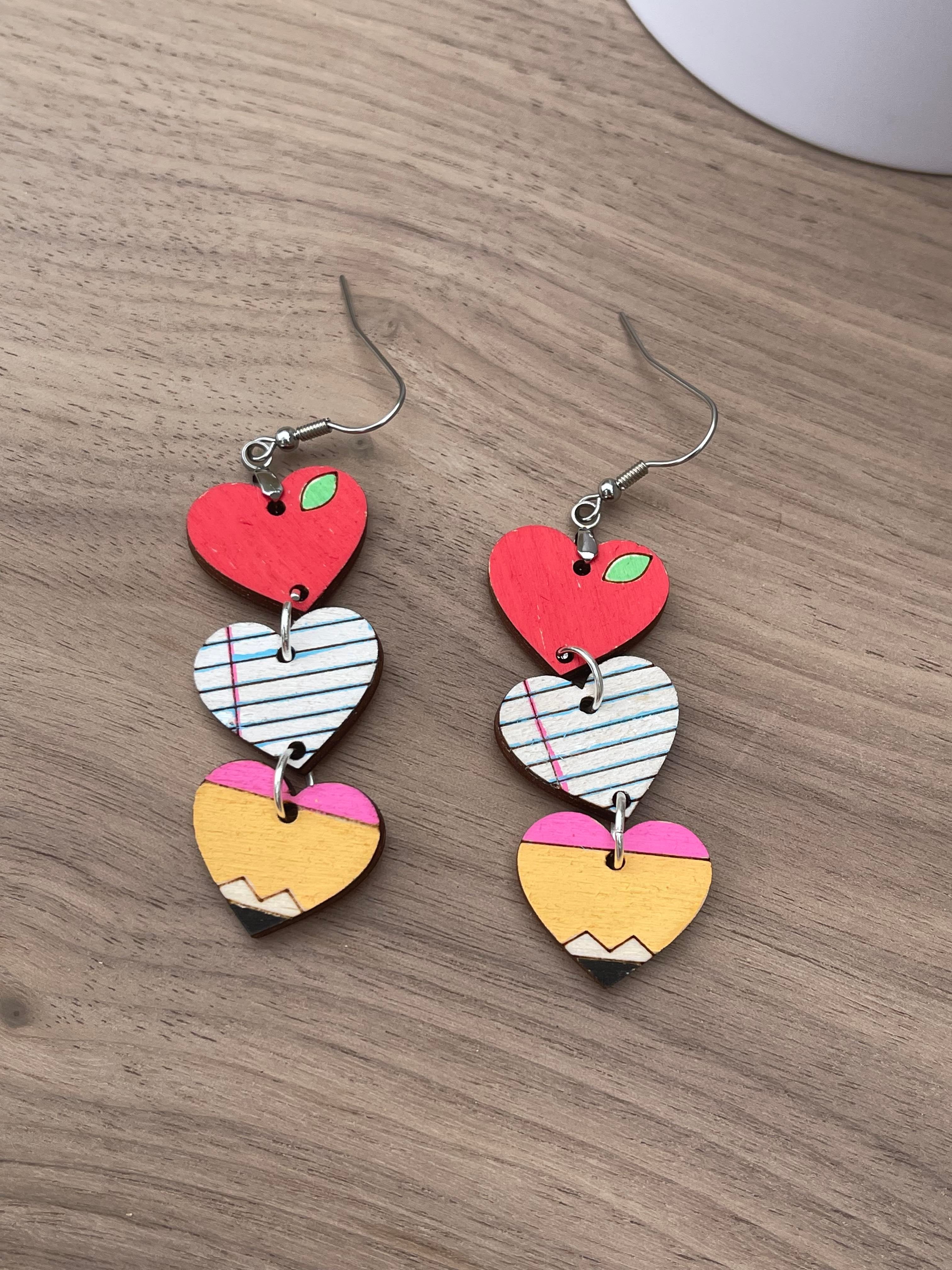 Apple A Day Dangle Earring
