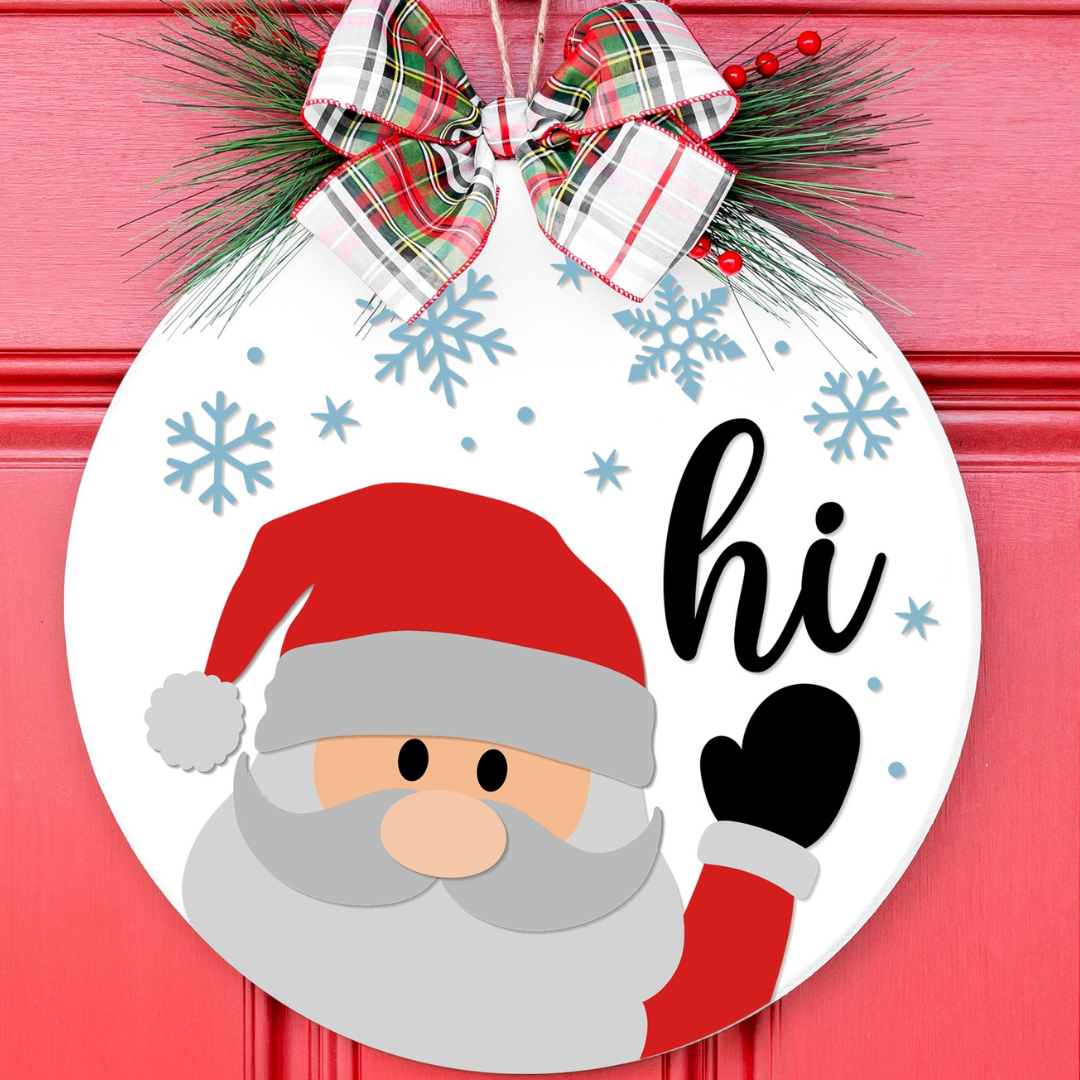 Santa Hi Door Sign Paint Party - Book a Party
