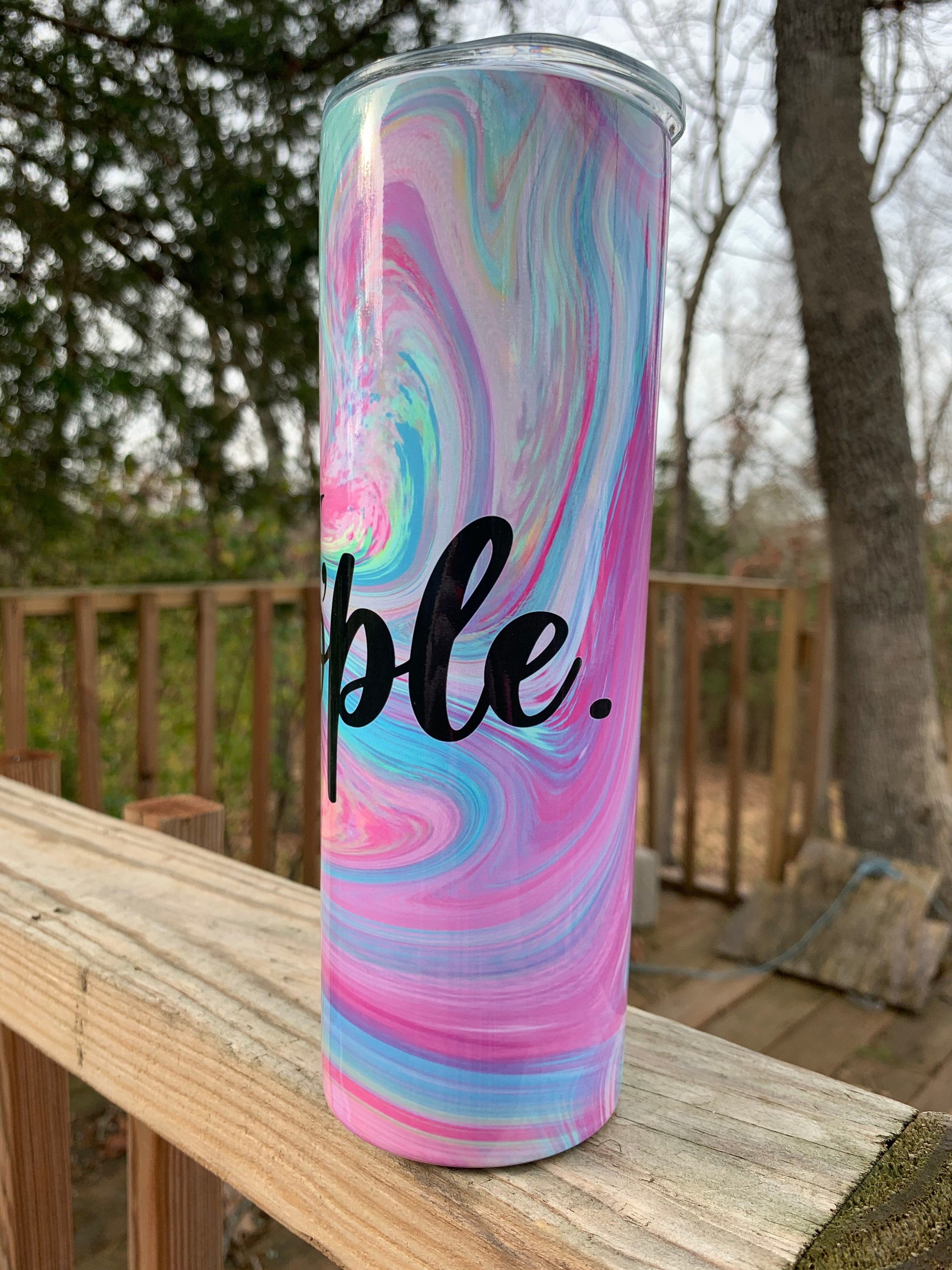 Ew, People Funny 20 oz Skinny Sublimation Tumbler