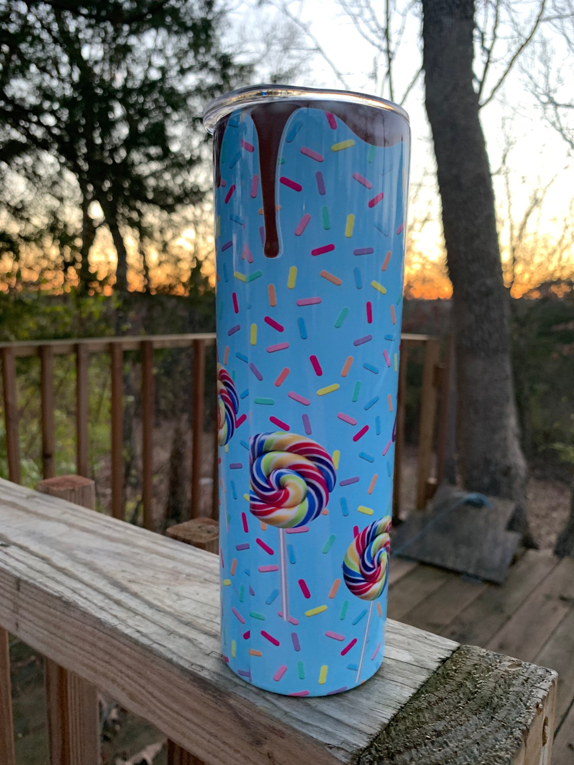 Funny 20 oz Skinny Sublimation Tumbler I don’t sugarcoat shit. I’m not Willy Wonka