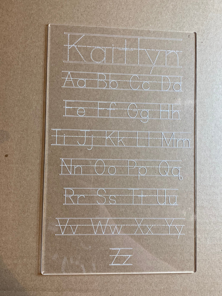 ABC - 123 Acrylic Tracing Board – Lazy K Designs