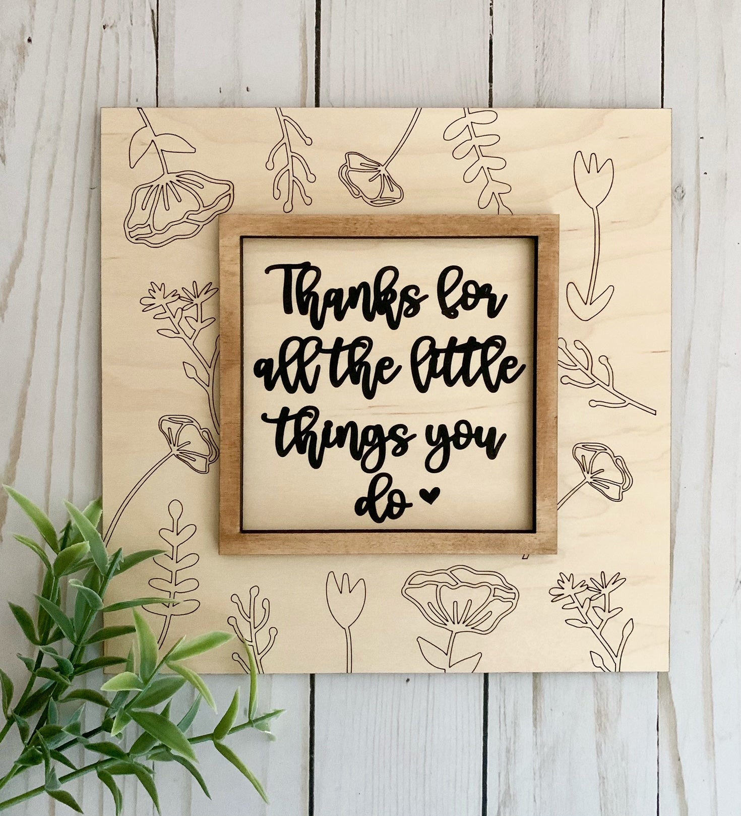 DIY Wooden Sign Kit - Mother Thanks for All You Do