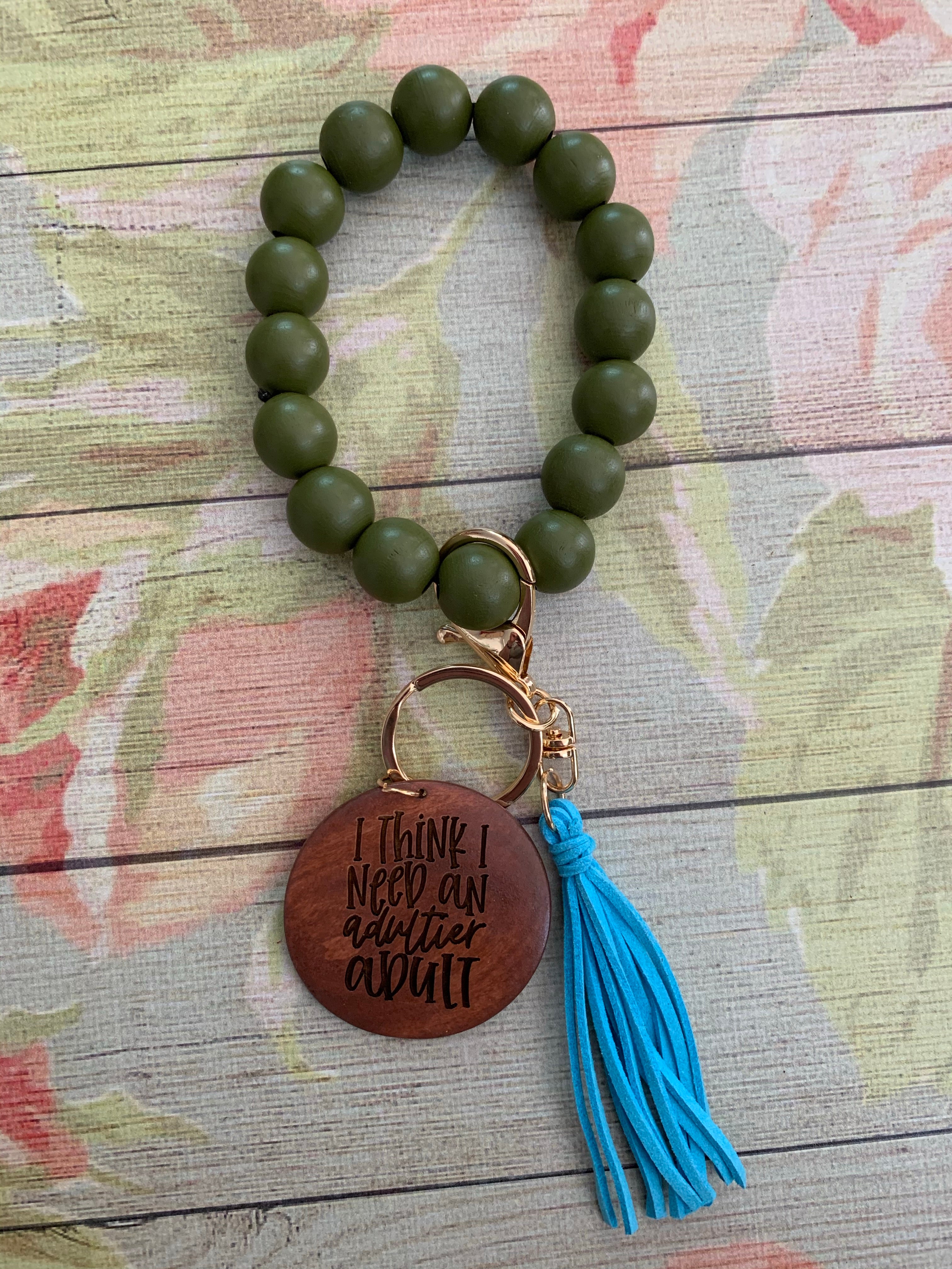 Need an Adult Bangle Bracelet Keychain