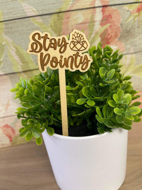 Wooden Funny Plant Markers