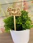 Wooden Funny Plant Markers