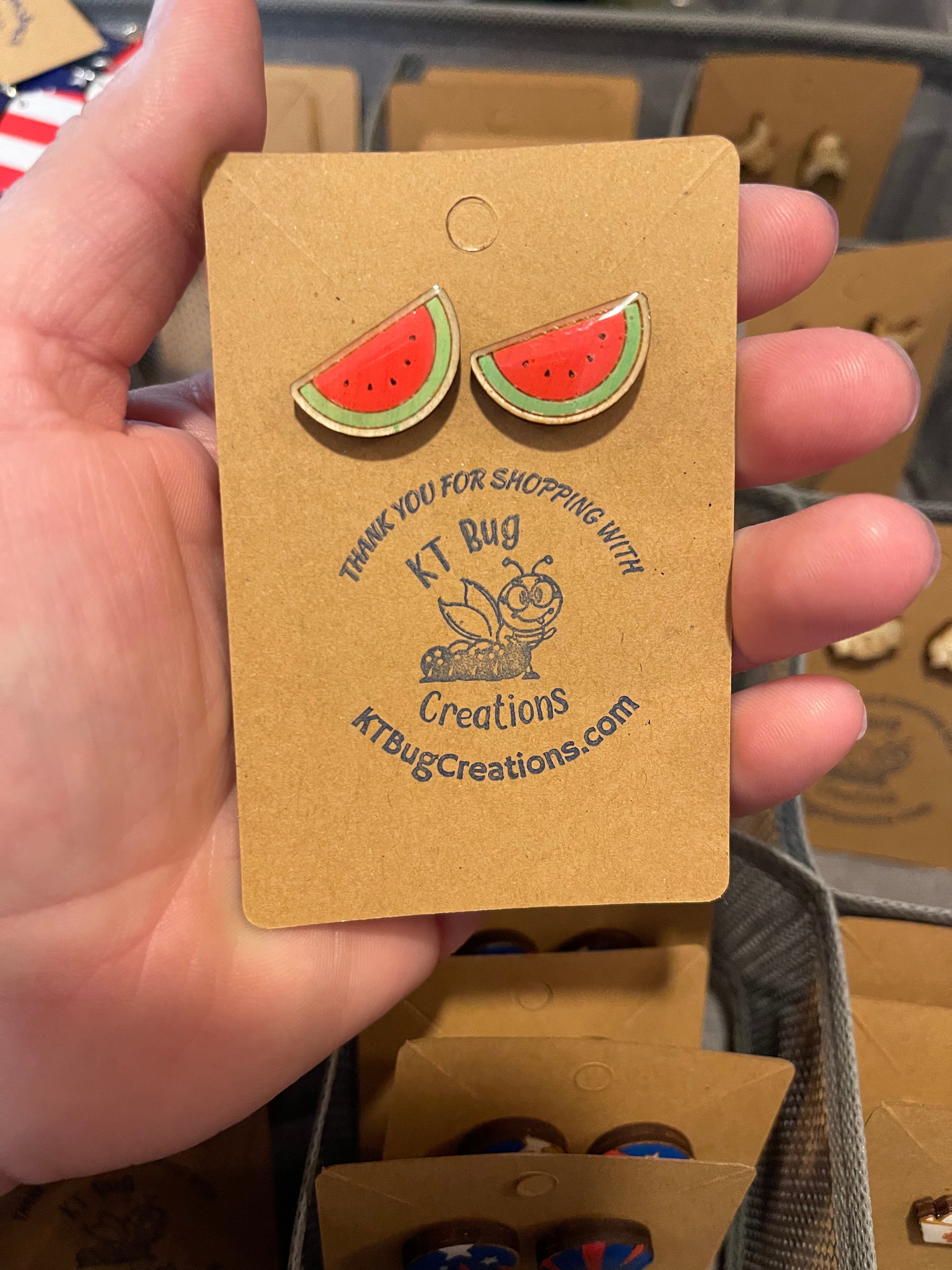 Watermelon Stud Earrings