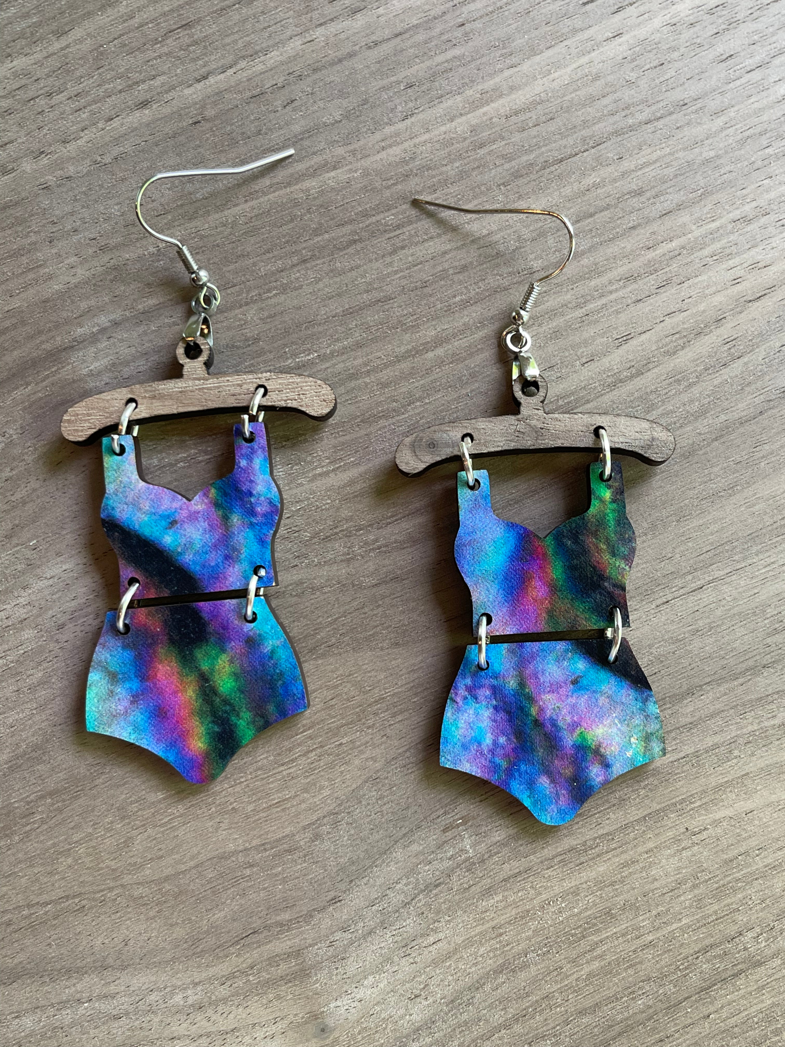 Underwater Swimsuit Earrings