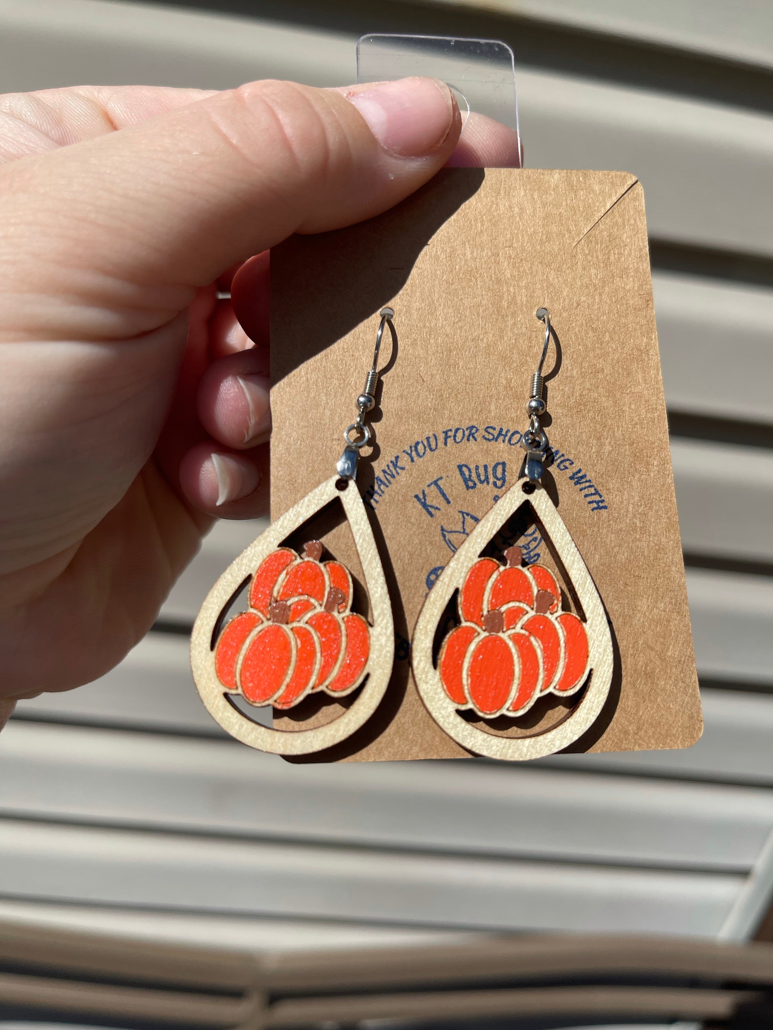 Pumpkin Dangle Earrings