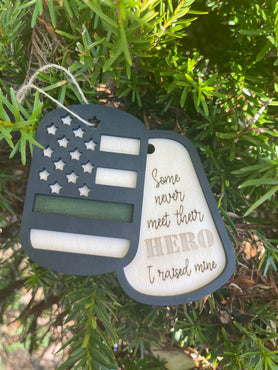 Dog Tag Christmas Ornament