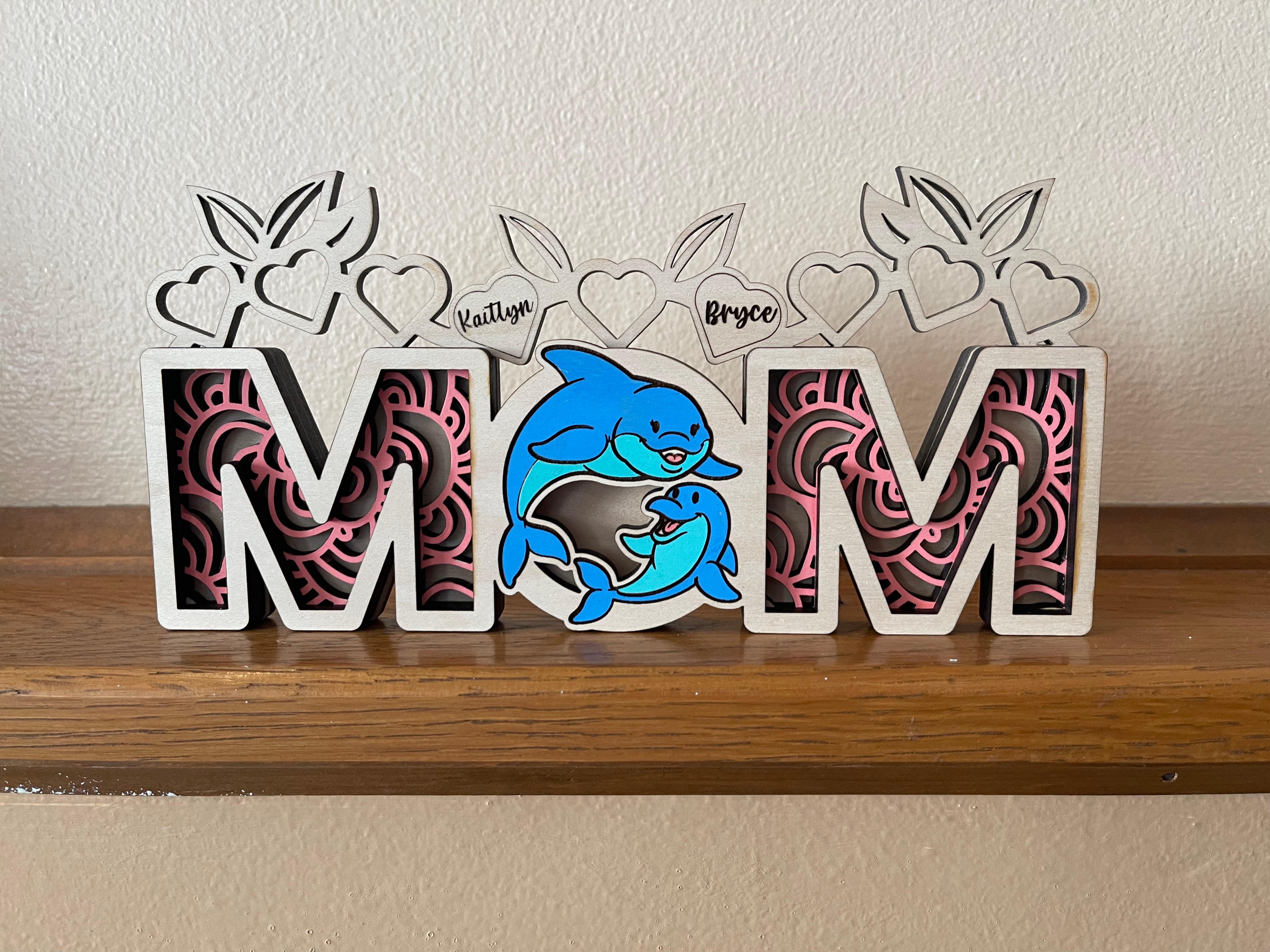 MOM Sign Mothers Day Appreciation Sign | Personalized Mothers Day Sign