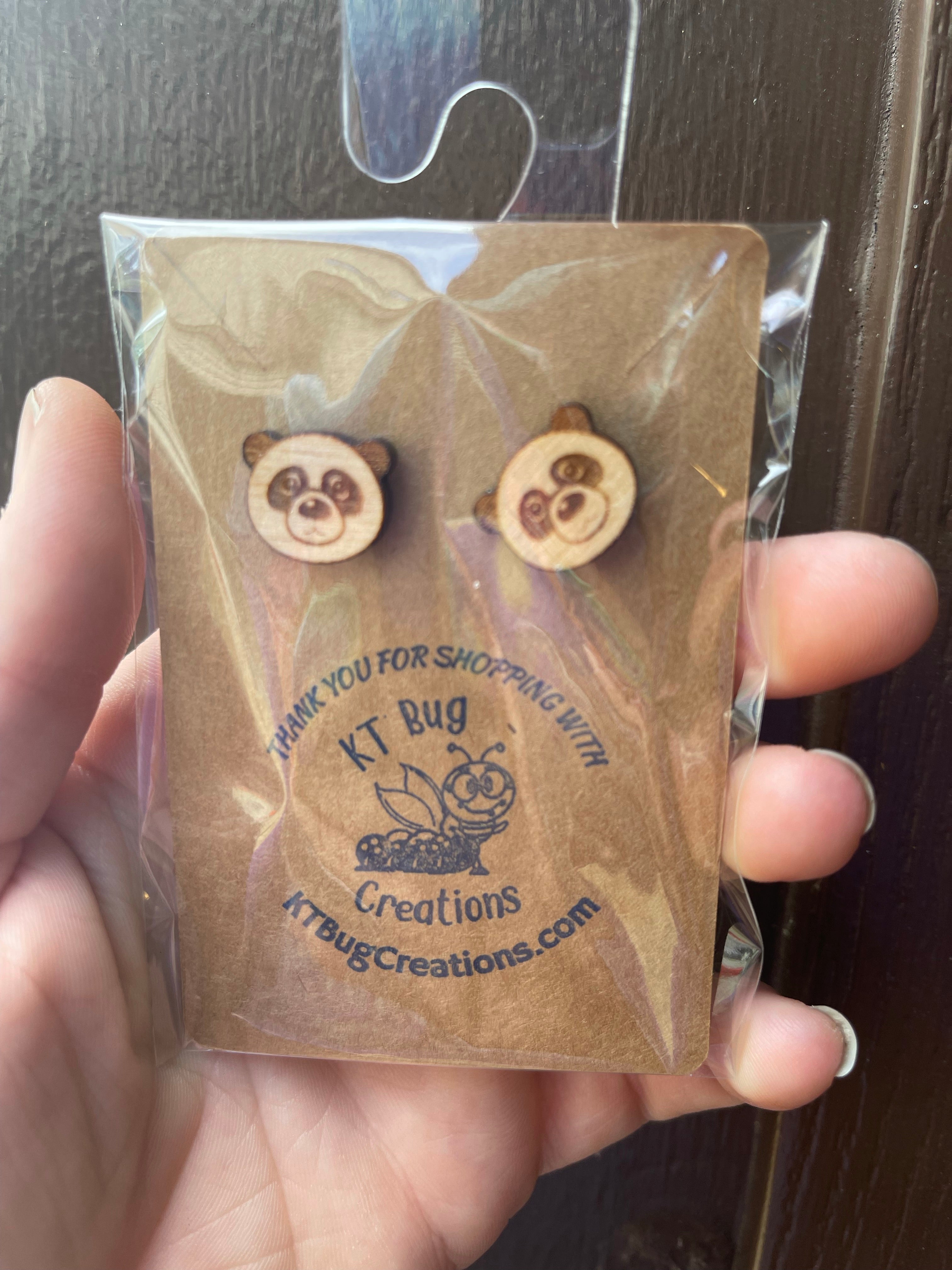 Panda Stud Earring
