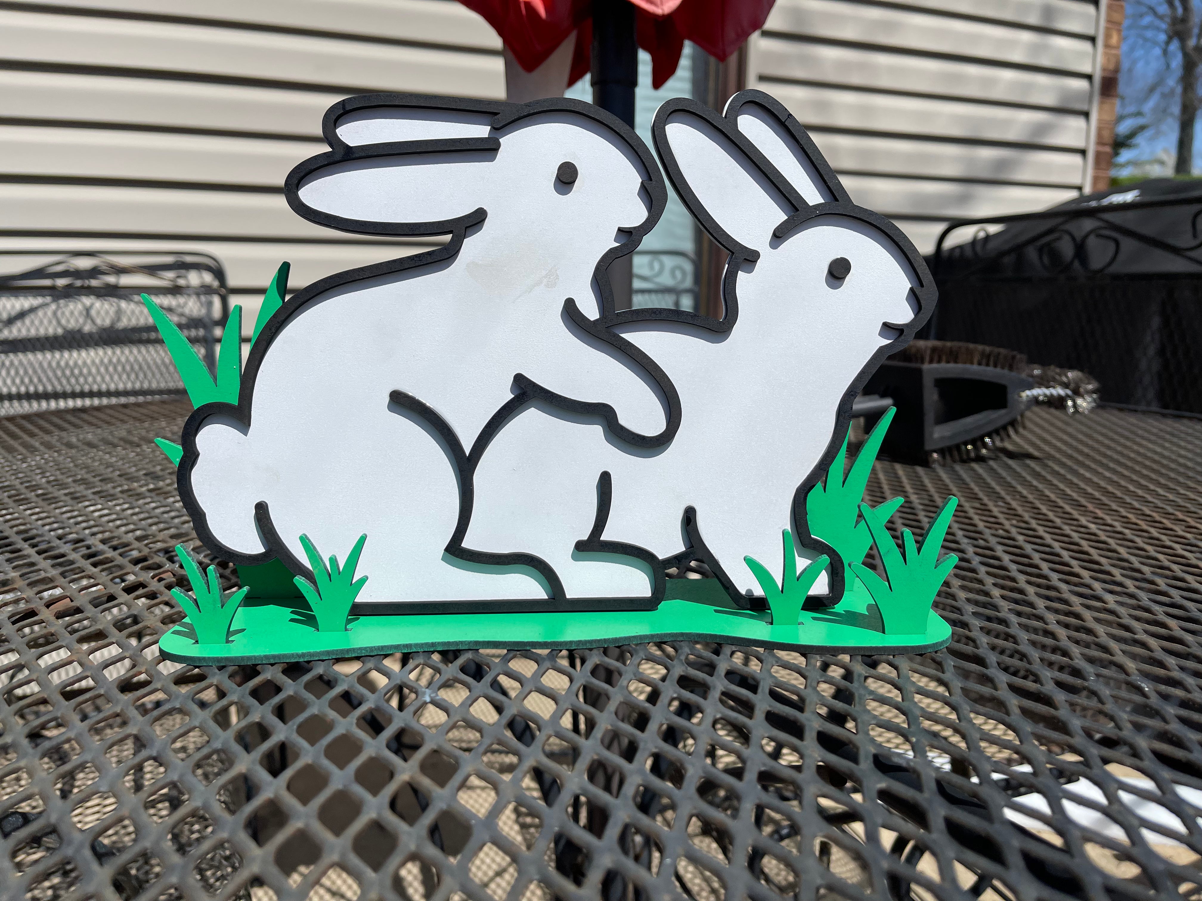 Naughty Bunny Spring Decor
