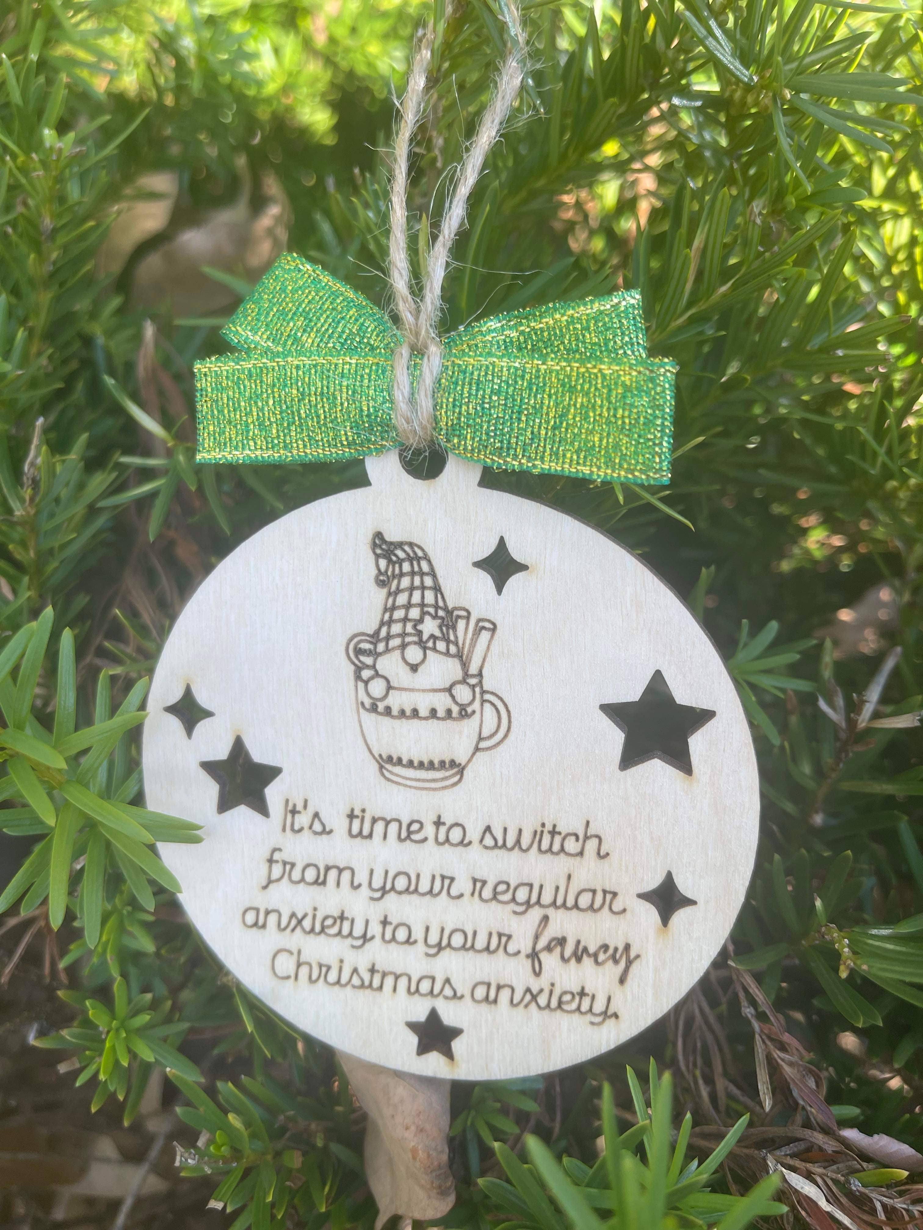 Switch Your Anxiety Ornament