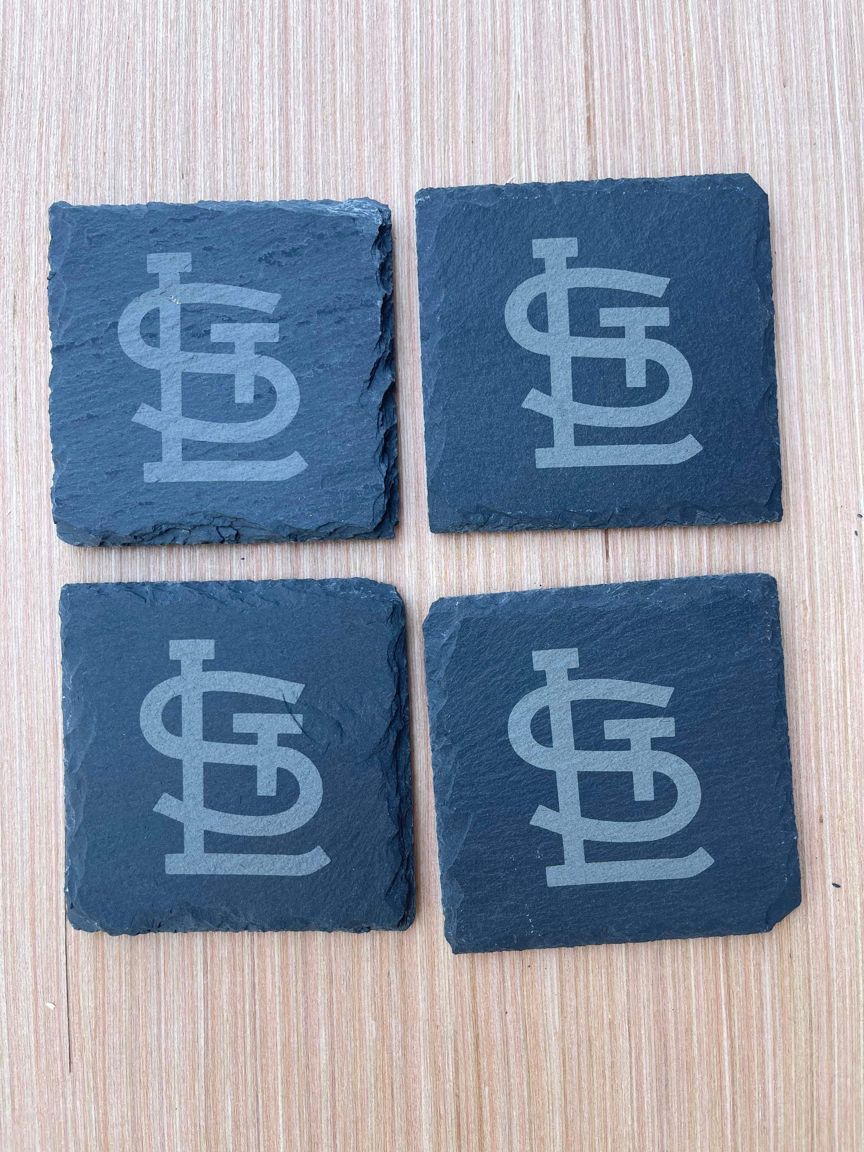 Cardinals Slate Coasters - Sets of 4