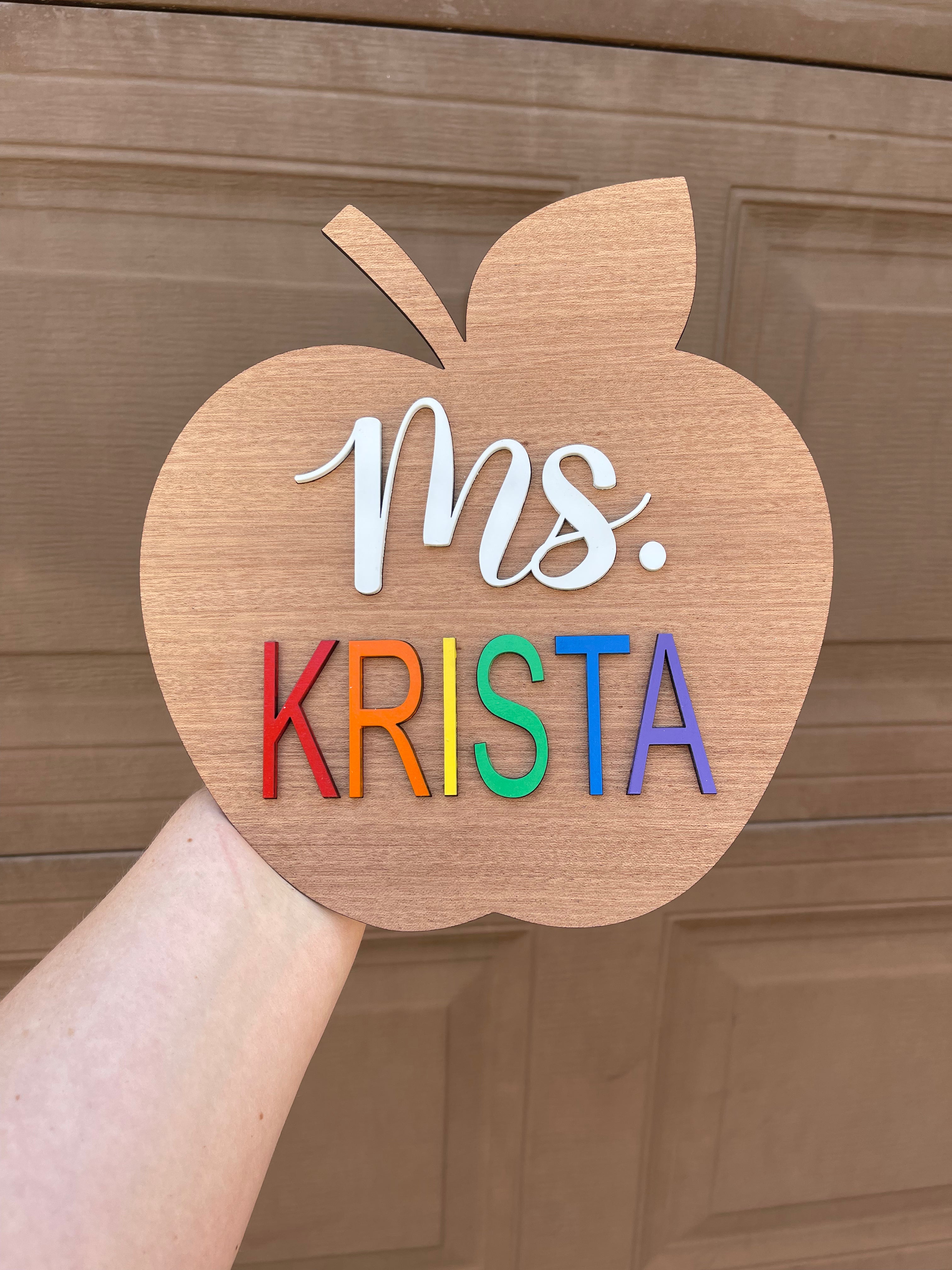 Teacher Appreciation Name Sign