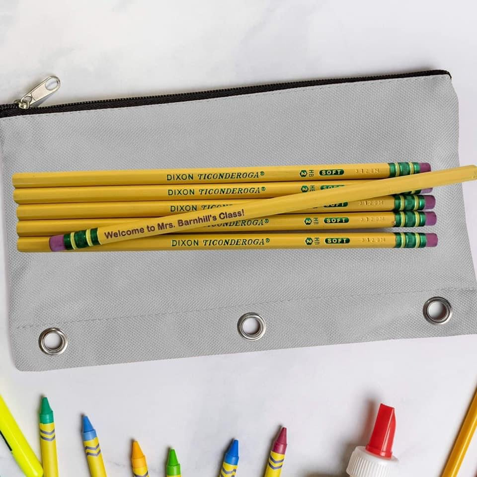 One Dozen Personalized Pencils