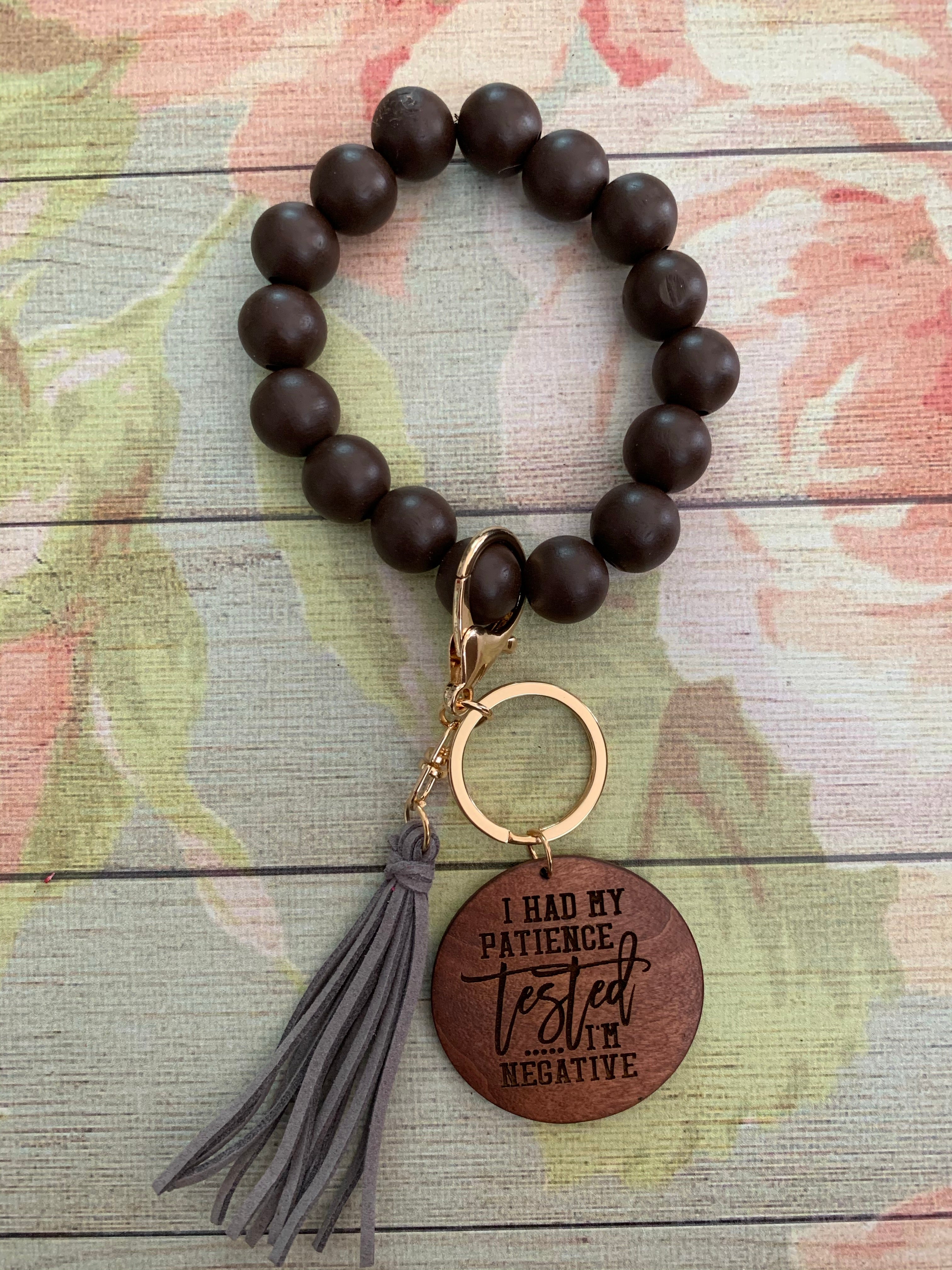 I’ve Had My Patience Tested Bangle Bracelet Keychain