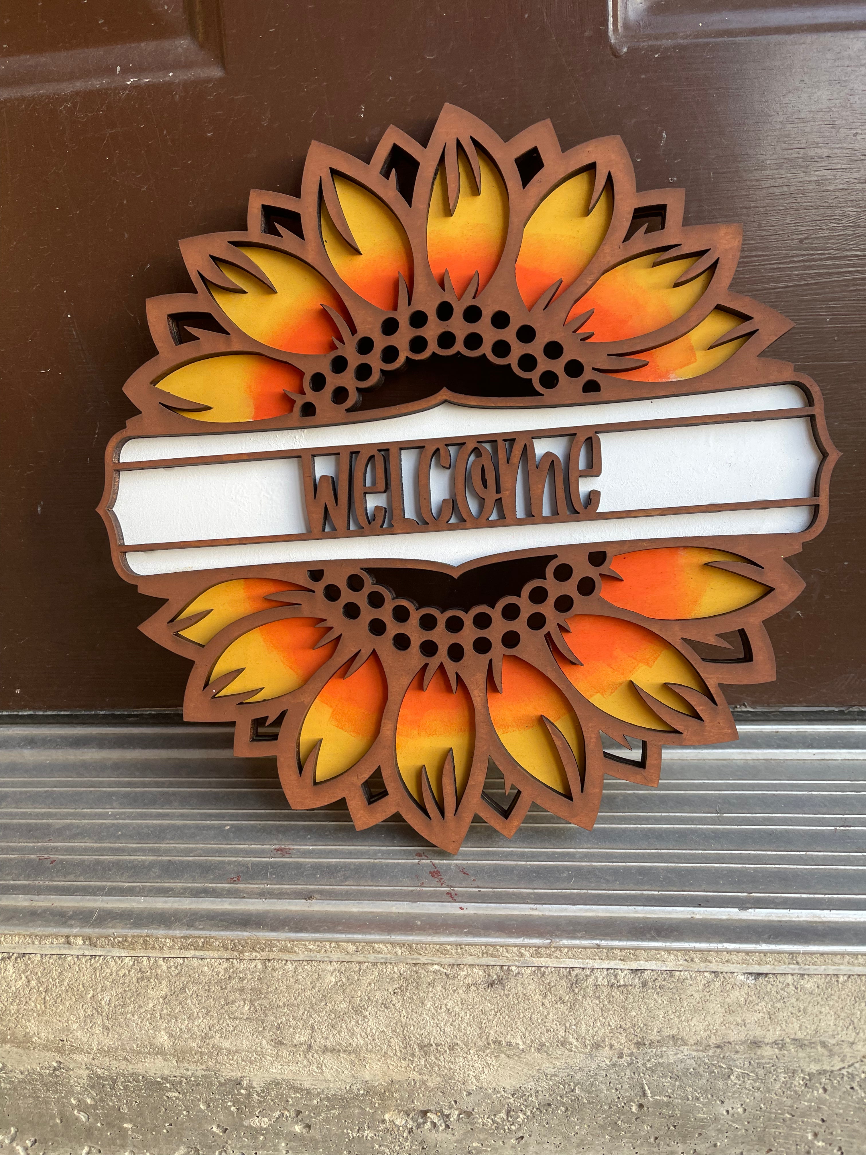 DIY Wooden Sign Kit - Welcome Sunflower