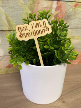 Wooden Funny Plant Markers