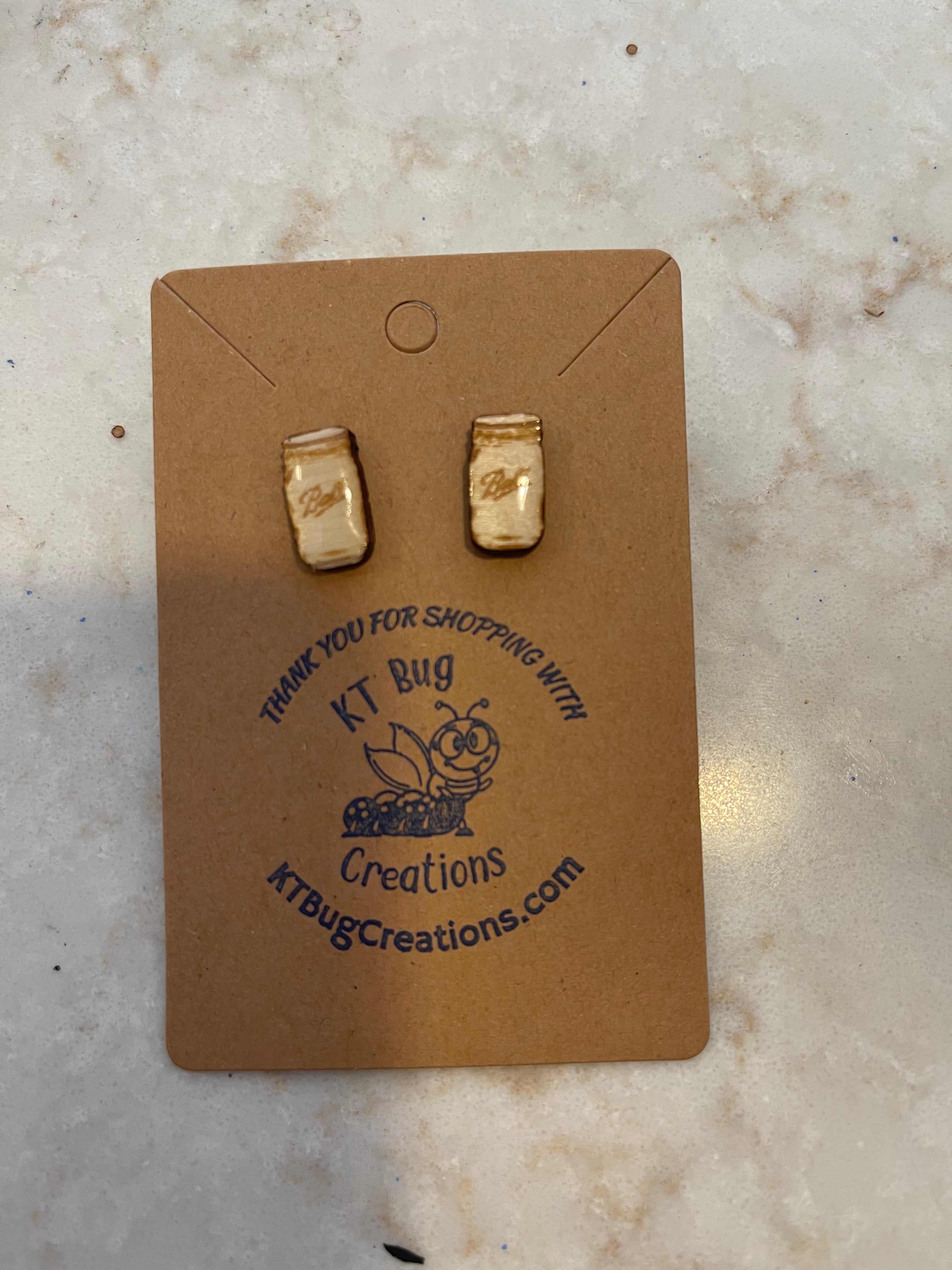 Canning Jar Stud Earrings