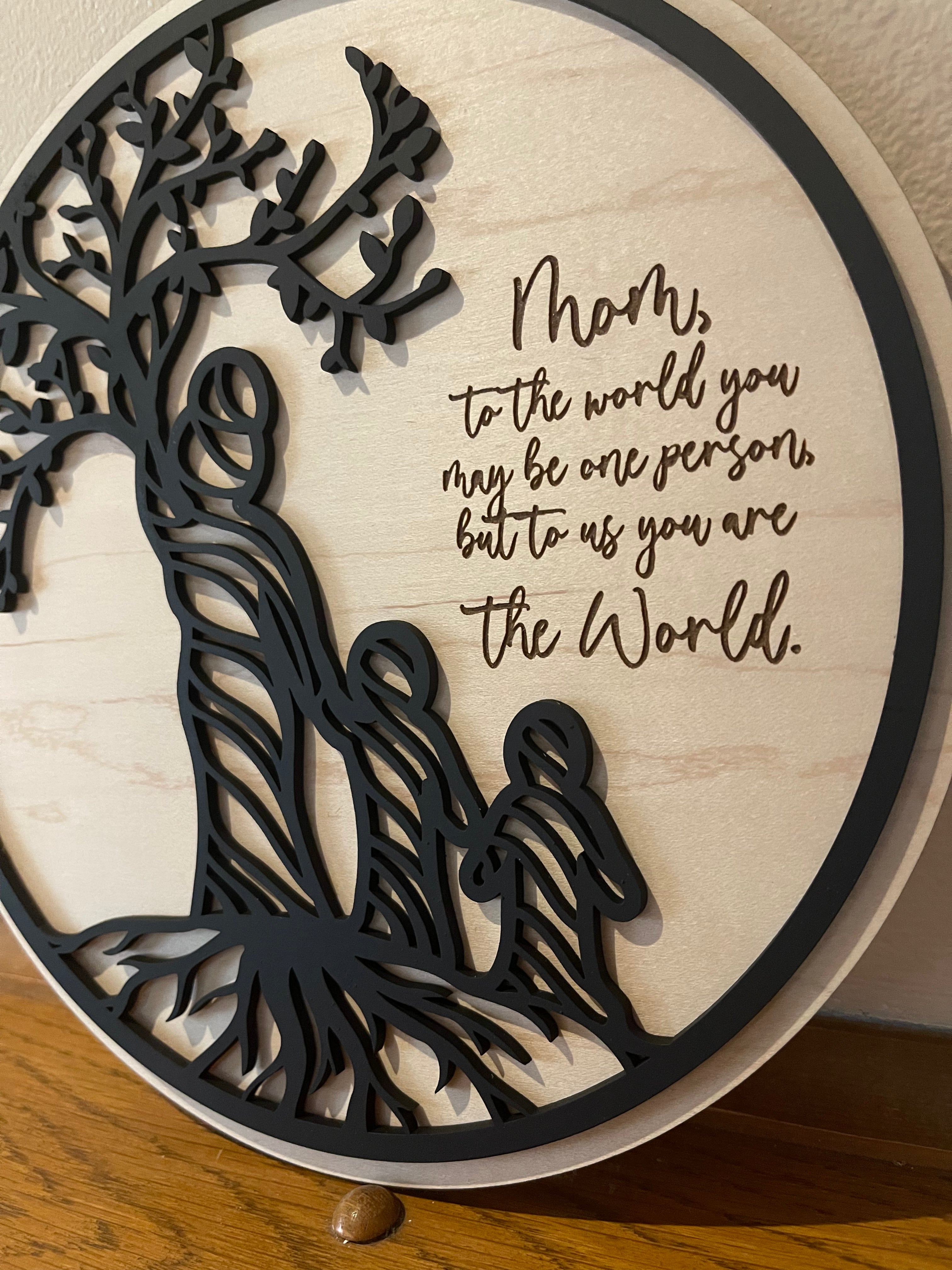Tree of Life Mothers Day Appreciation Sign | Personalized Mothers Day Sign