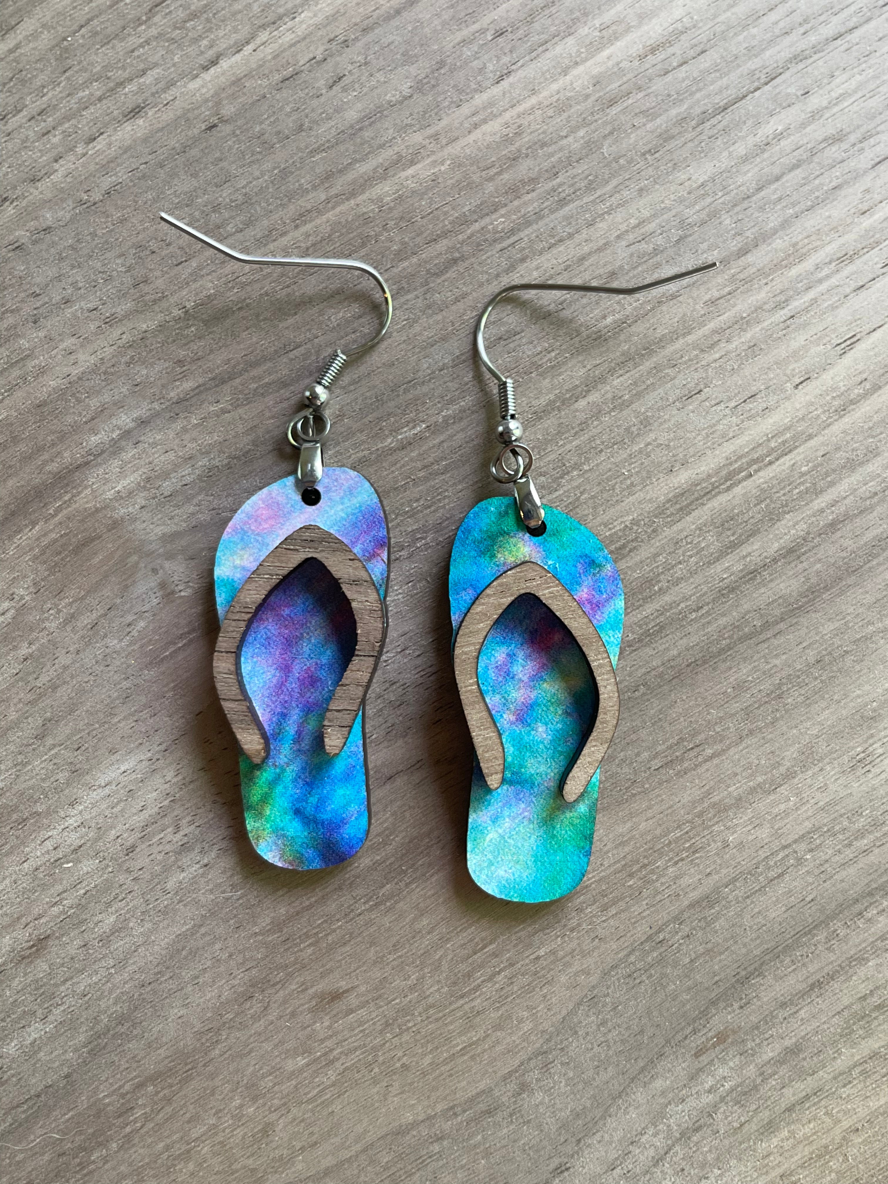 Underwater Flip Flop Earrings
