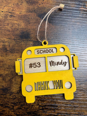 Bus Driver Thank You Ornament