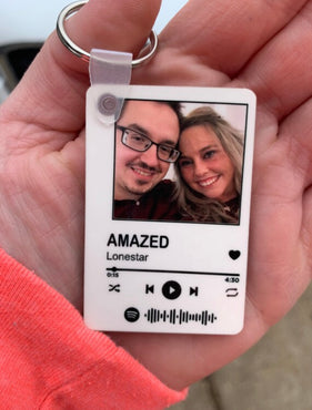 Personalized Spotify Keychain