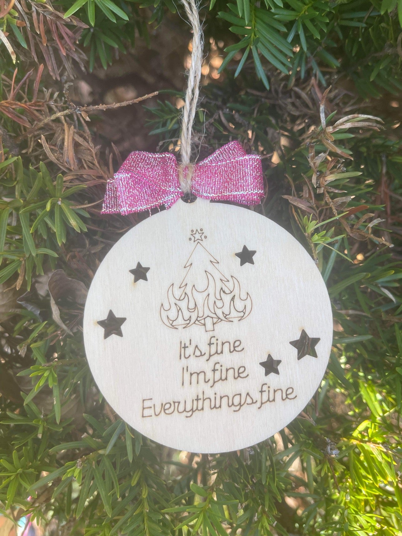 It’s Fine I’m Fine Everything’s Fine Ornament
