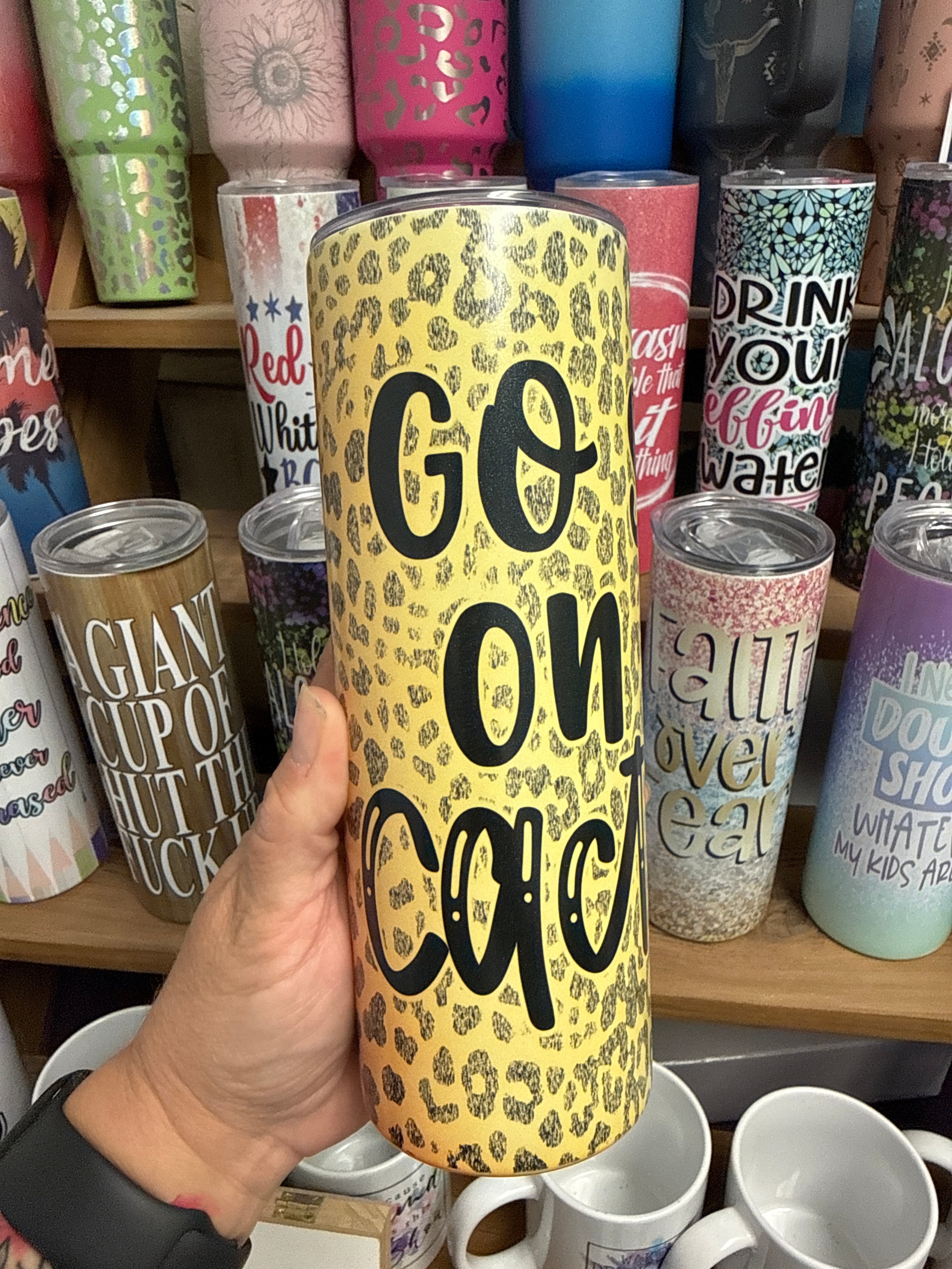 Go Sit on a Cactus Color Changing 20 oz RTS Tumbler