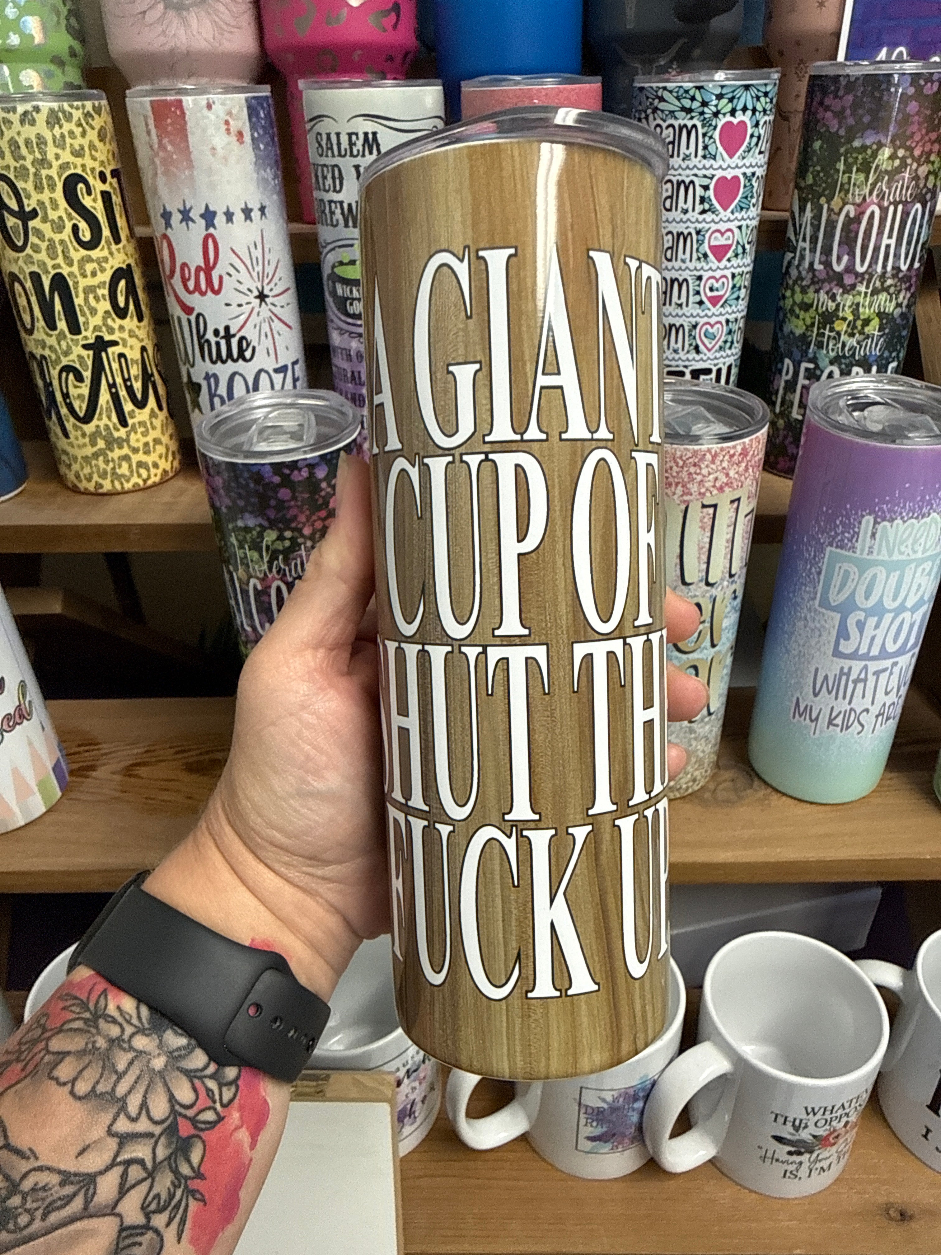Shut the F Up 20 oz RTS Tumbler