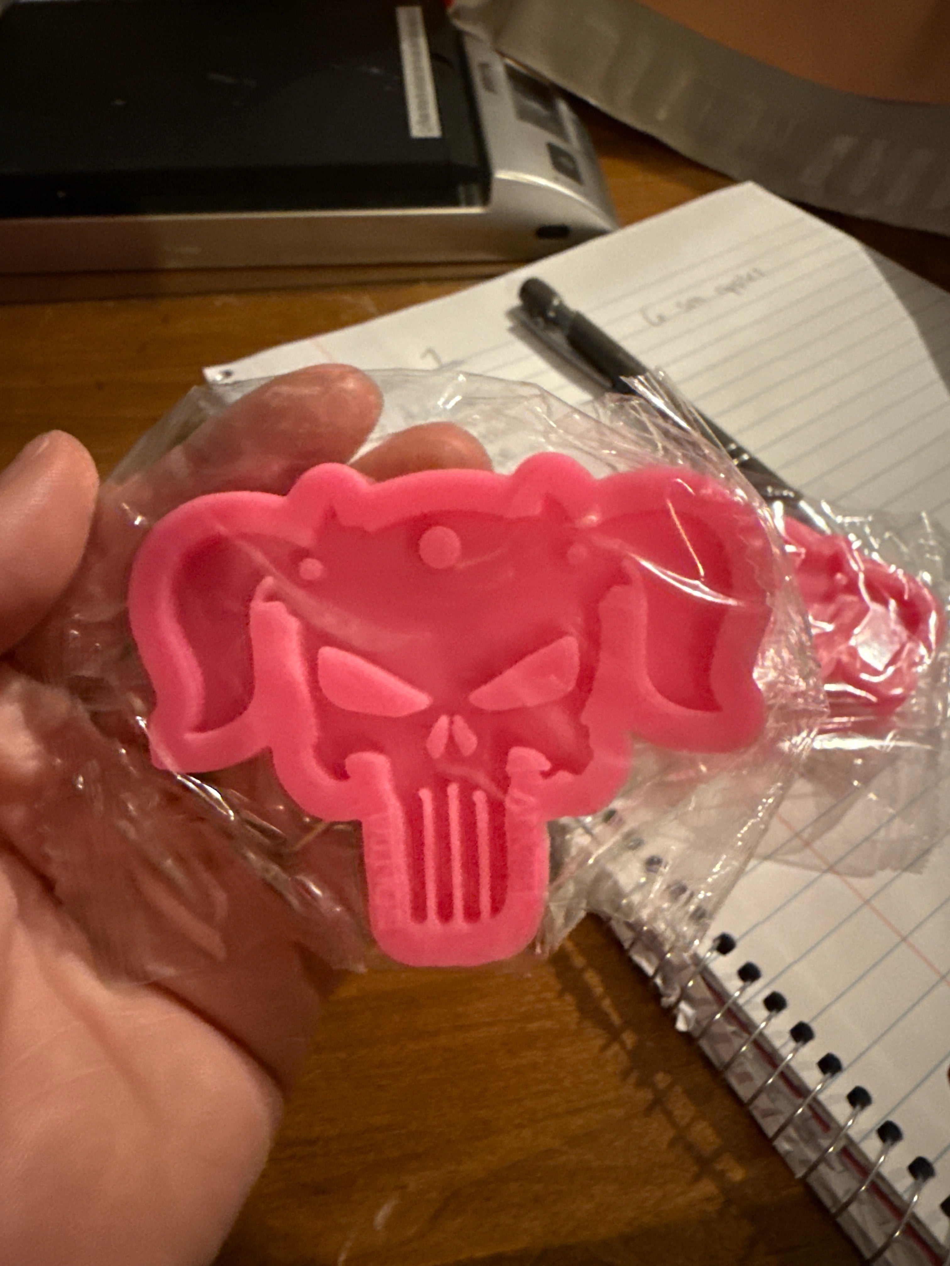 Pigtail Skull Shiny Silicone Mold for Epoxy Resin Crafts