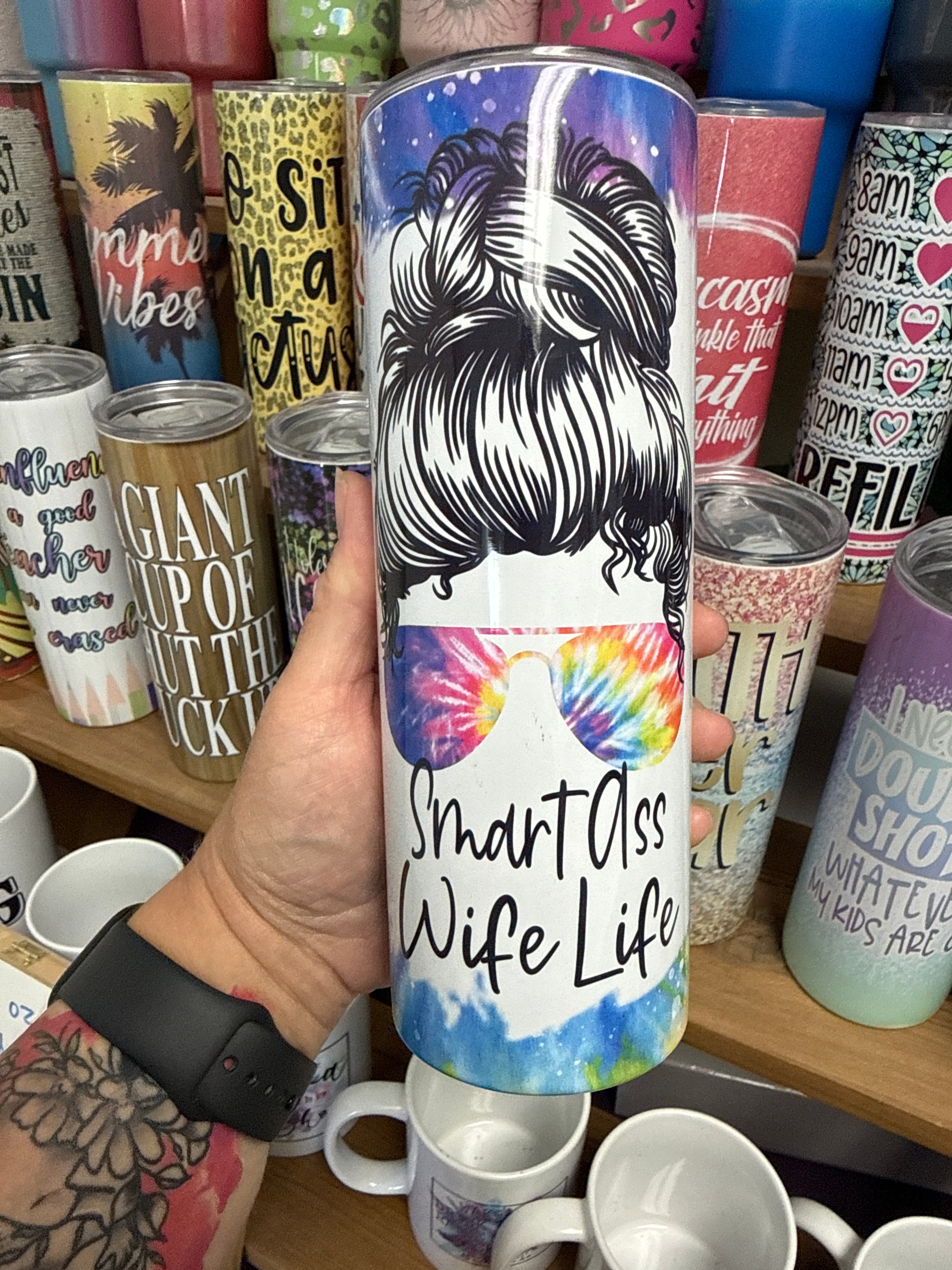 Smart Ass Wife Life 20 oz RTS Tumbler