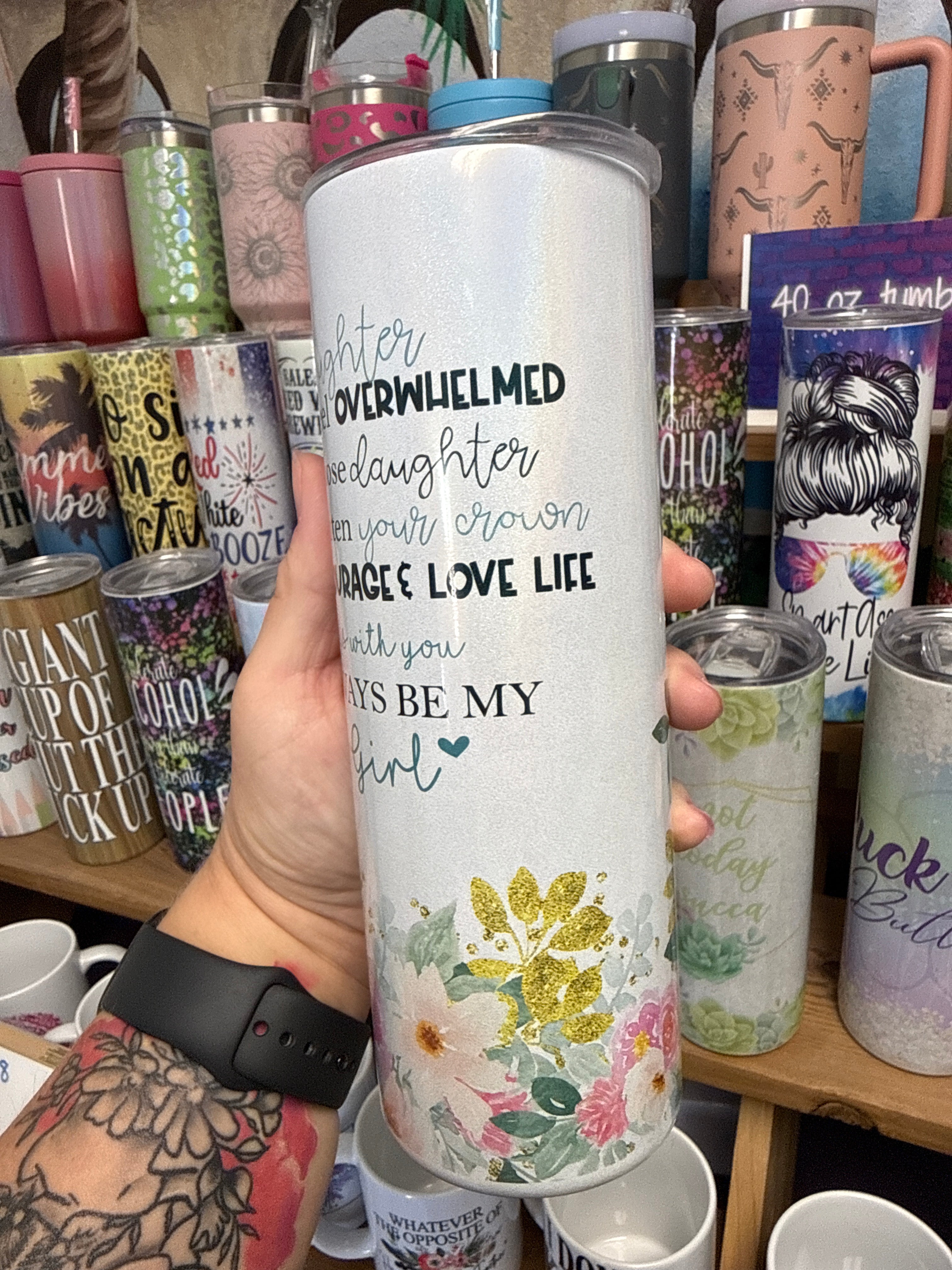 To My Daughter Holographic 20 oz RTS Tumbler