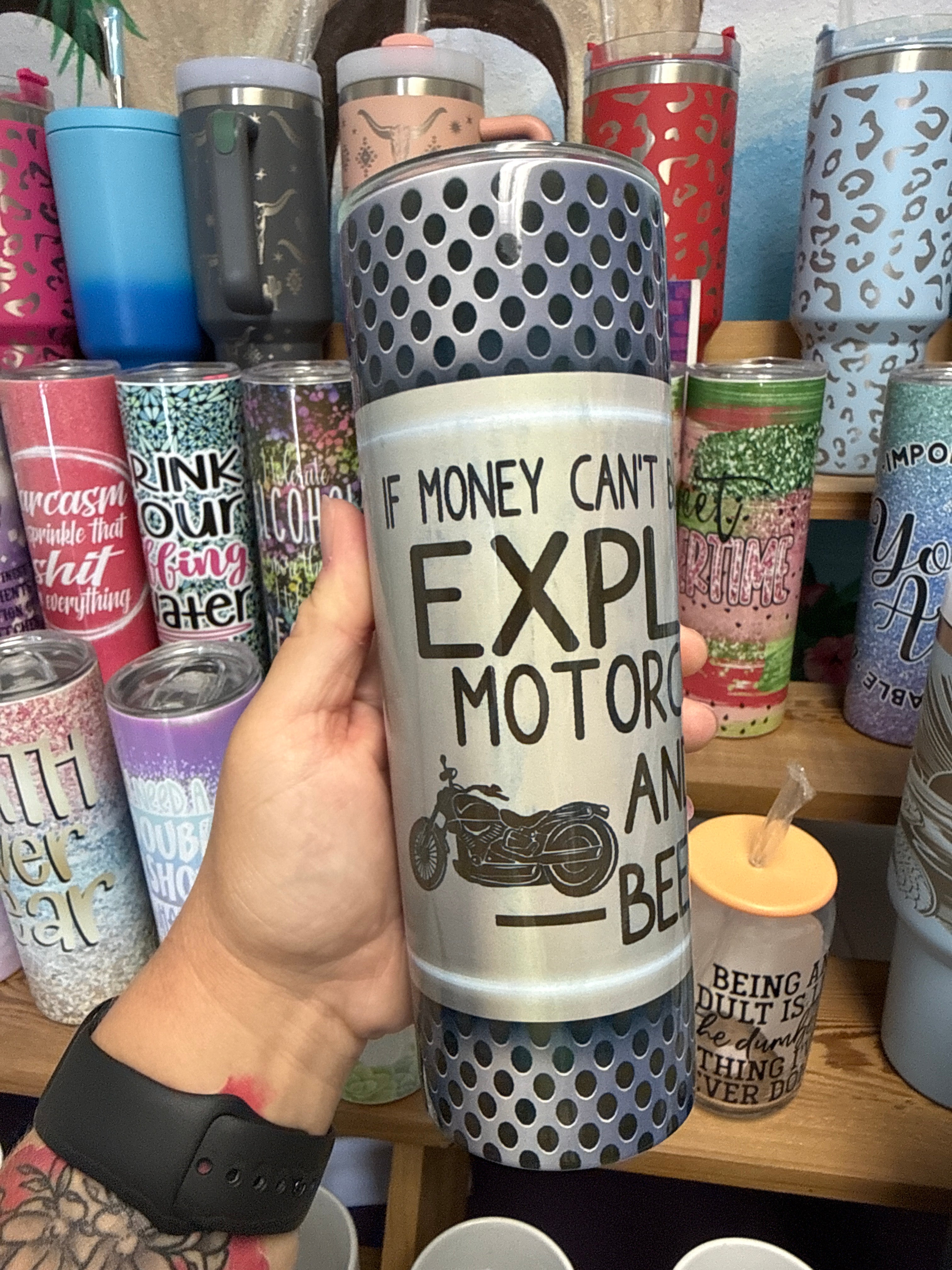 Motorcycles and Beer 20 oz RTS Tumbler