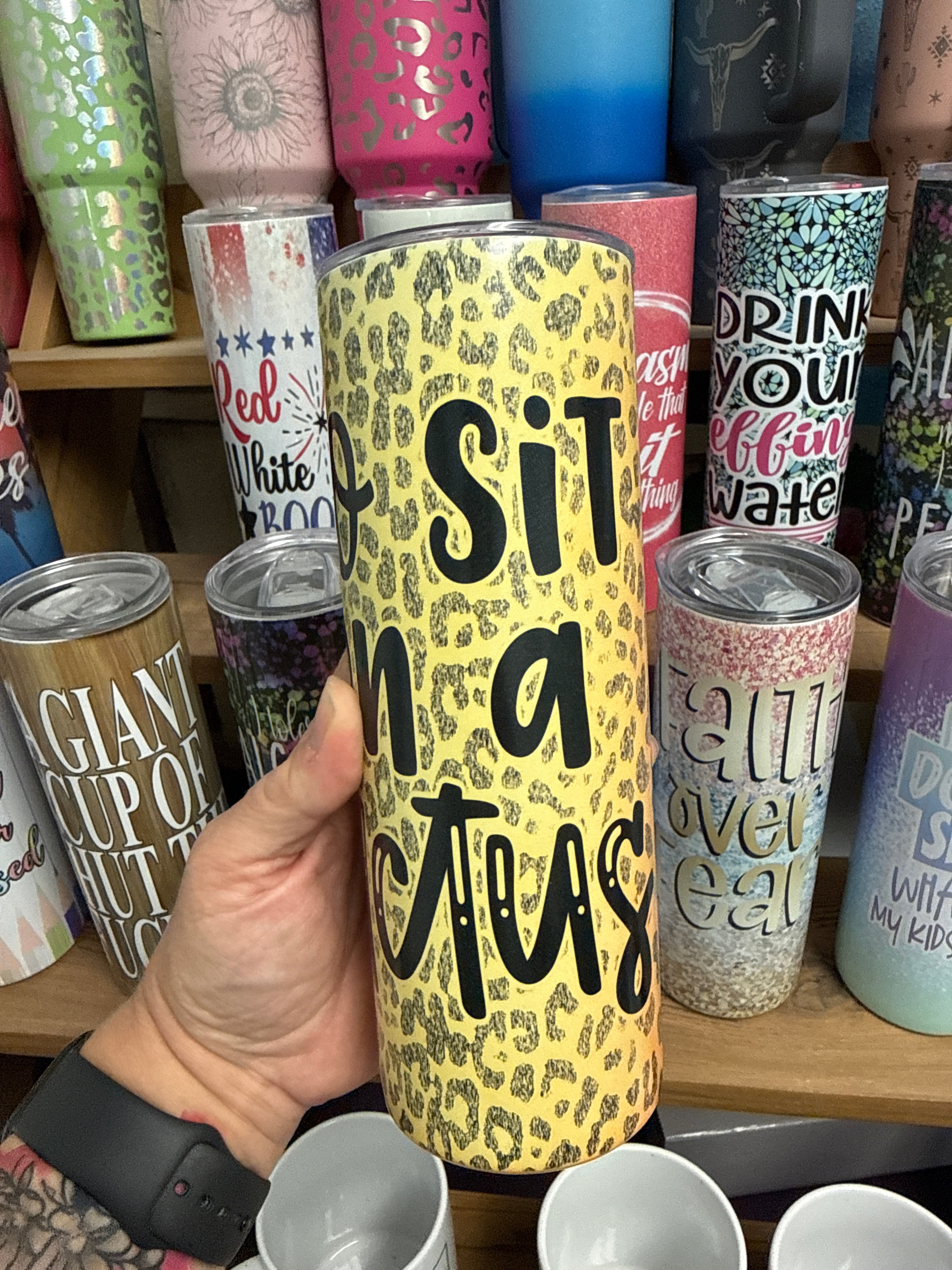 Go Sit on a Cactus Color Changing 20 oz RTS Tumbler