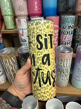 Go Sit on a Cactus Color Changing 20 oz RTS Tumbler