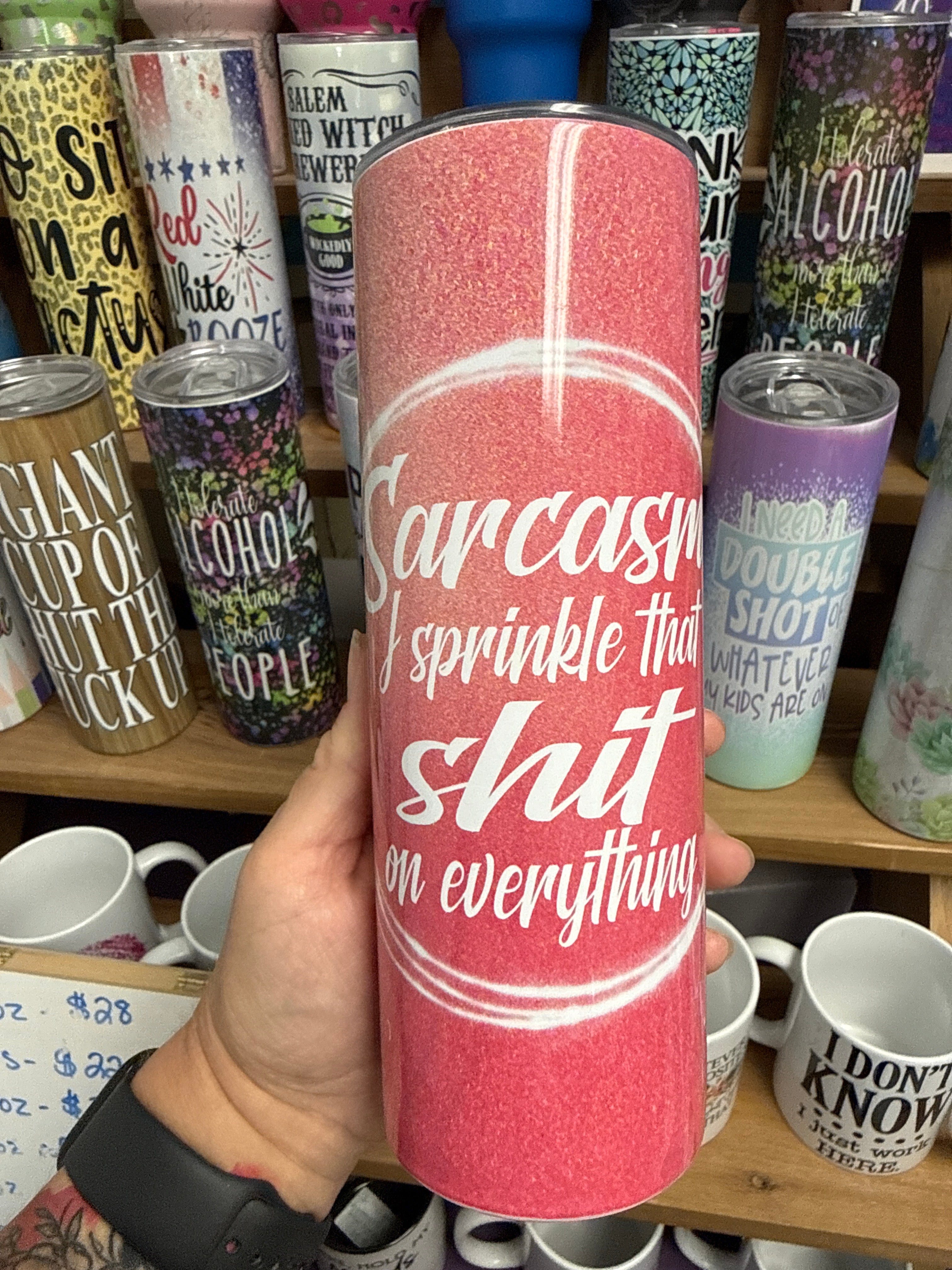 Sprinkle Sarcasm 20 oz RTS Tumbler