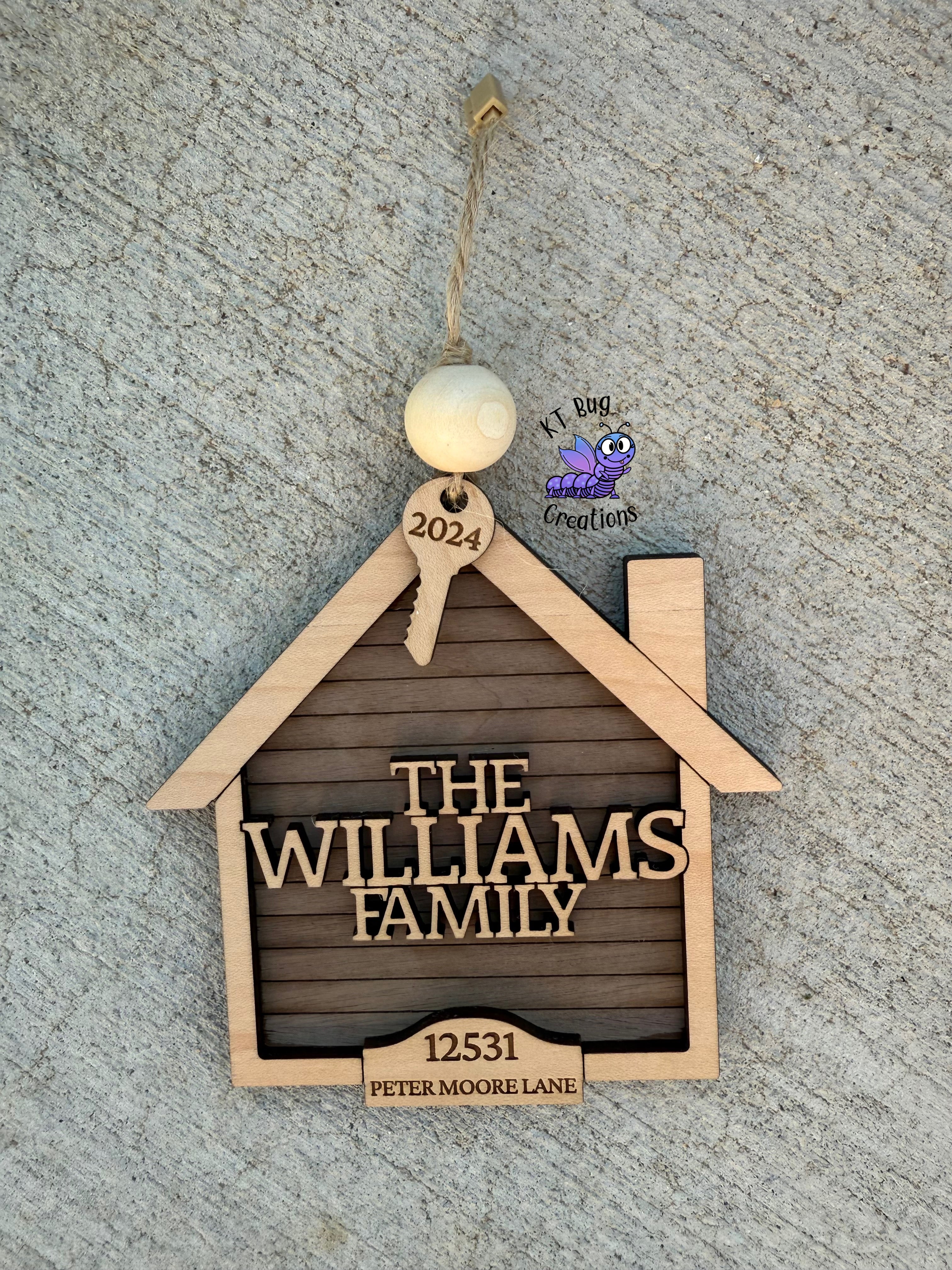 Personalized New Home Ornament