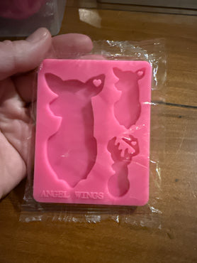 Deer Family Shiny Silicone Mold