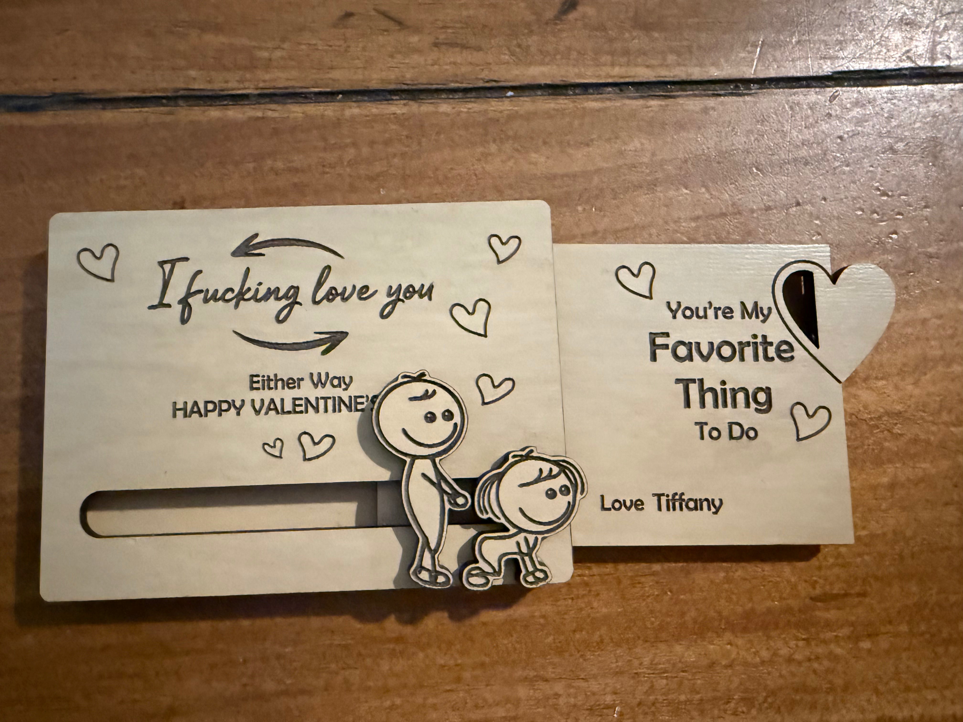 I Fucking Love You Valentines Slider