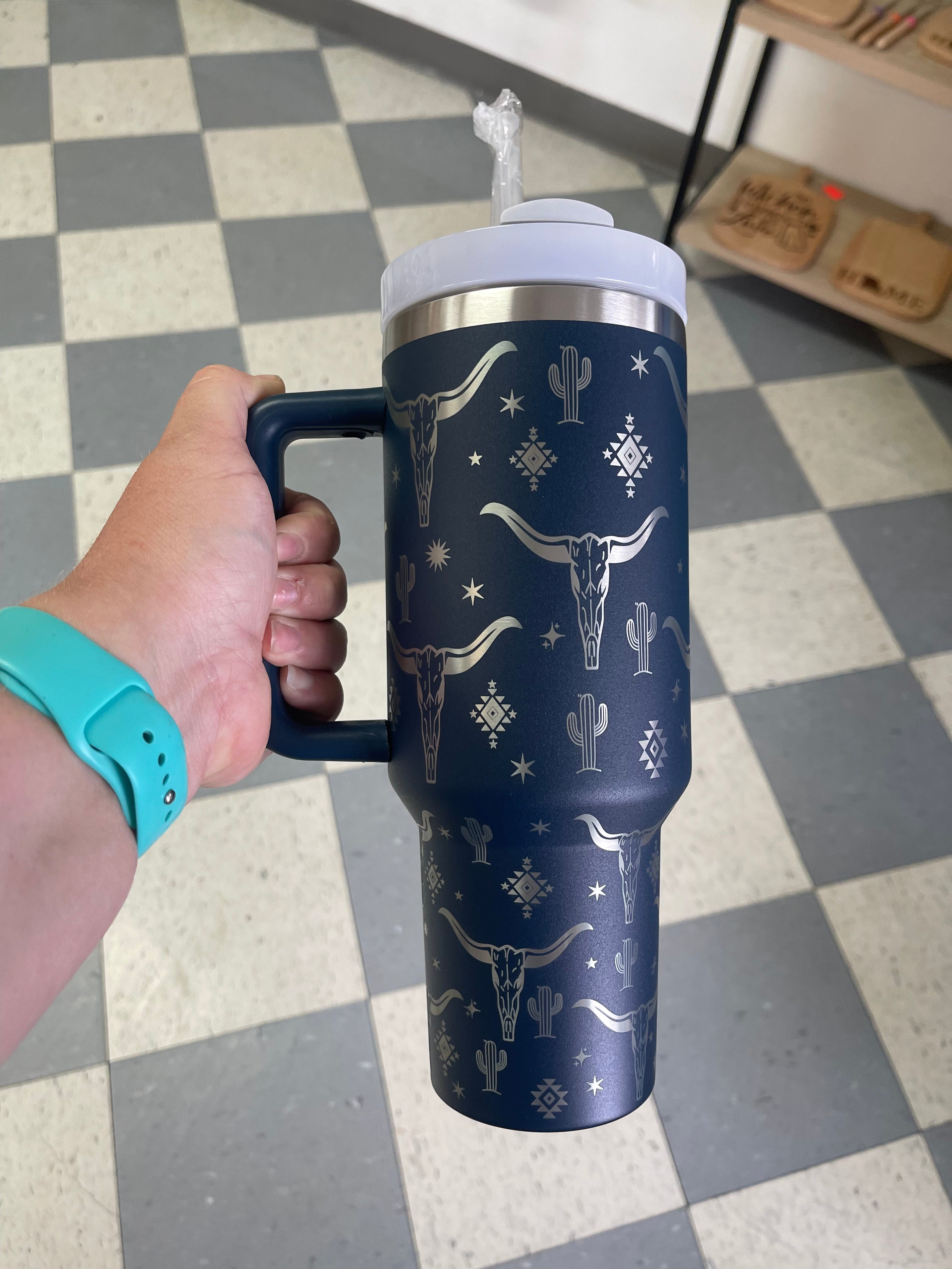 40 Oz Tumbler - Paw Print