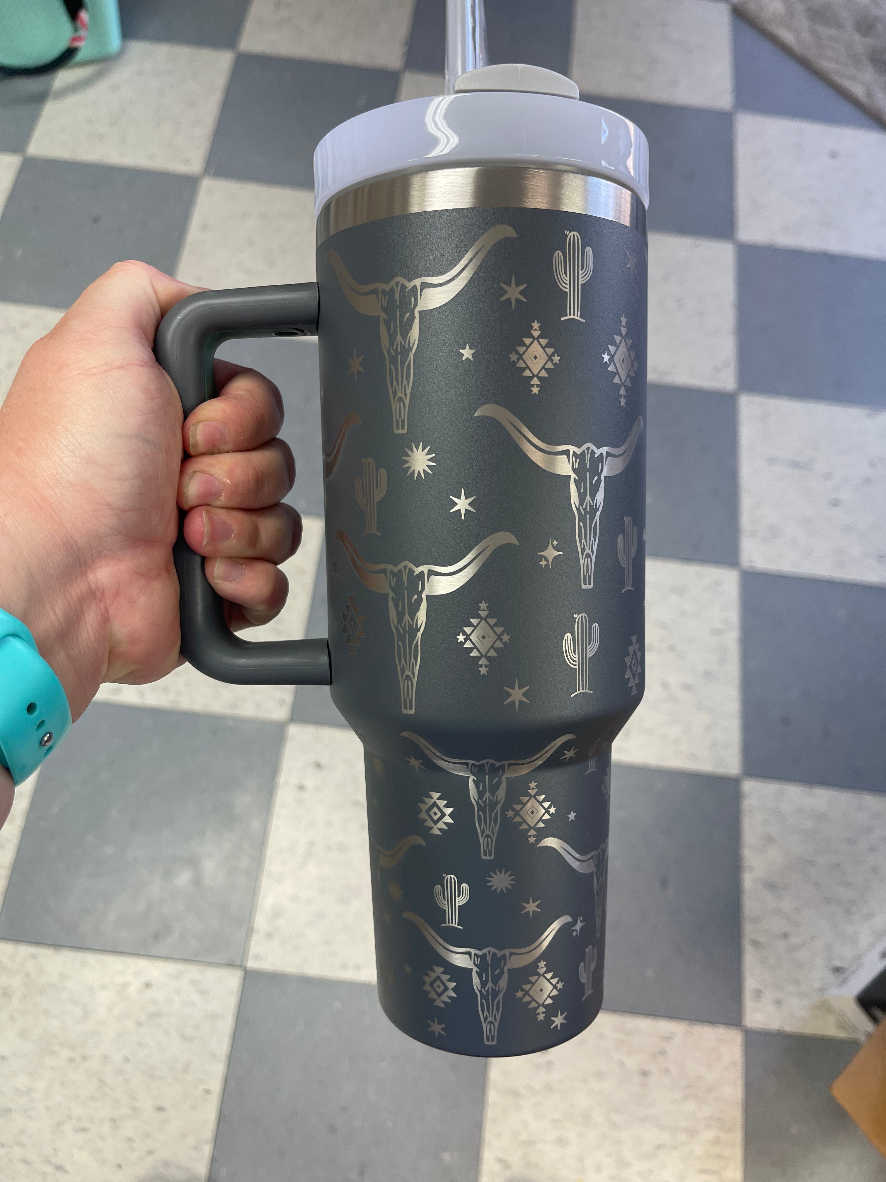 40 Oz Tumbler - Paw Print