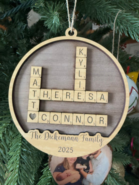 Personalized Scrabble Tile Ornament