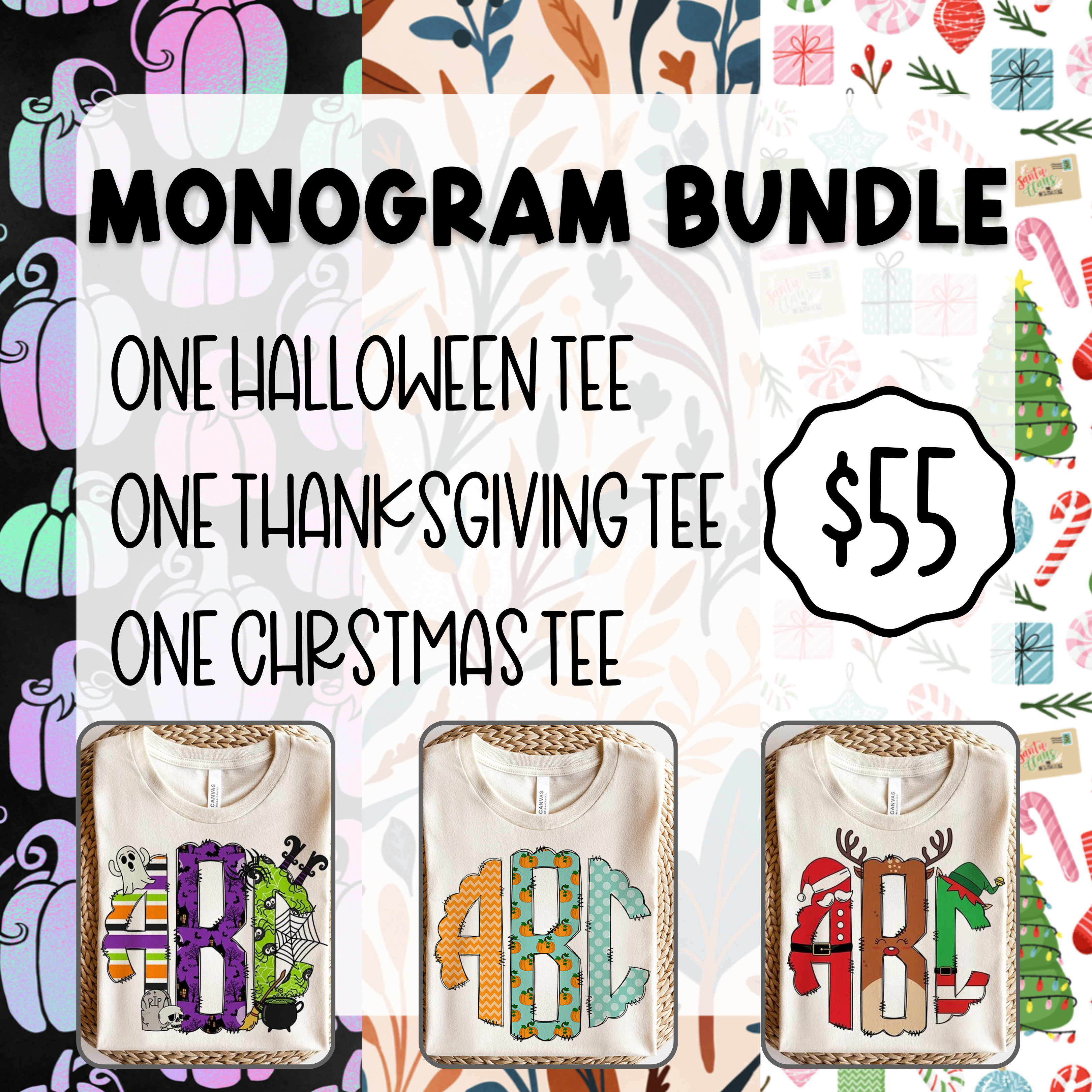 Holiday Shirt Bundle - Monogram Edition